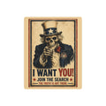 Uncle Sam Skull - "I WANT YOU!" Vintage Recruiting Metal Sign