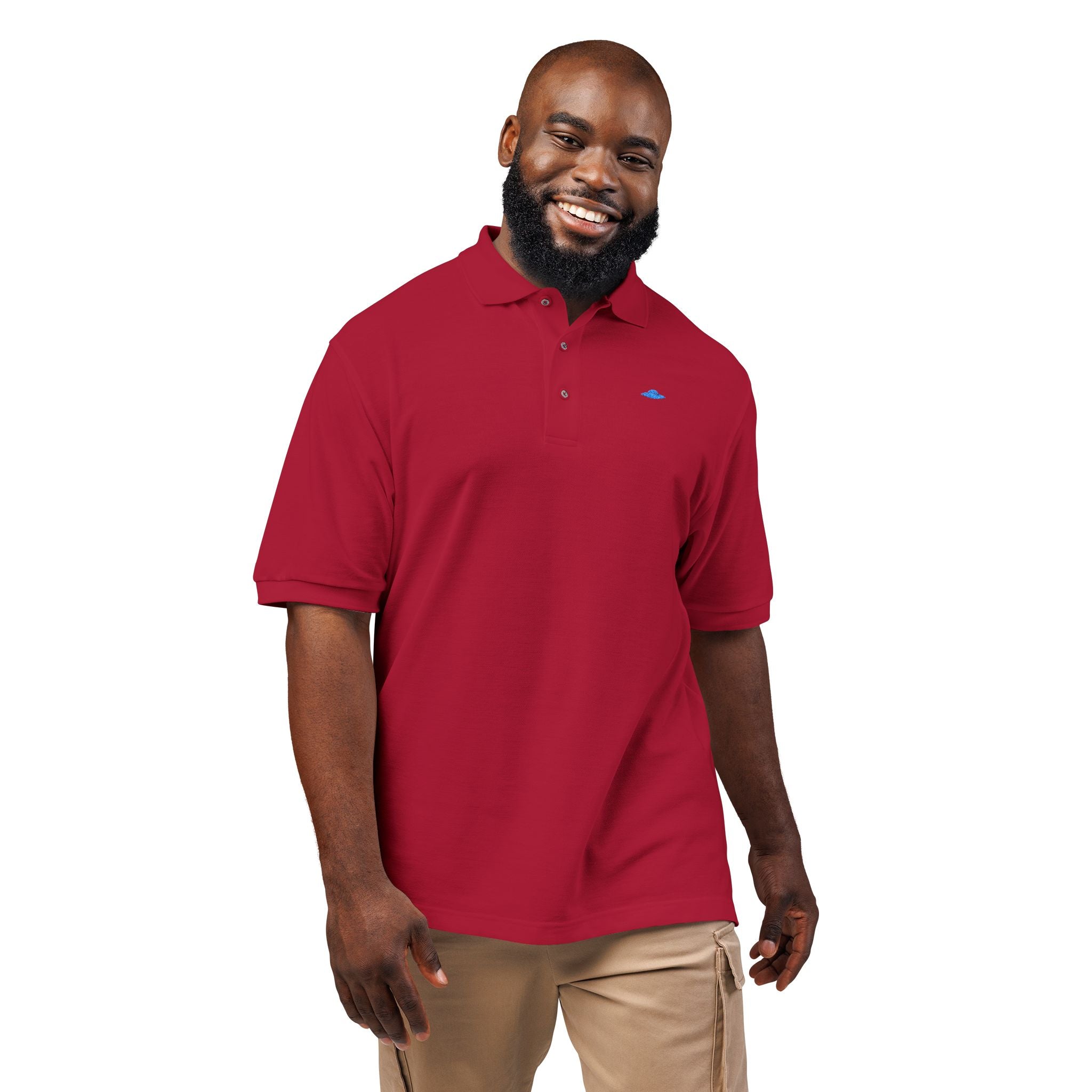 UFO Polo Blue Silhouette