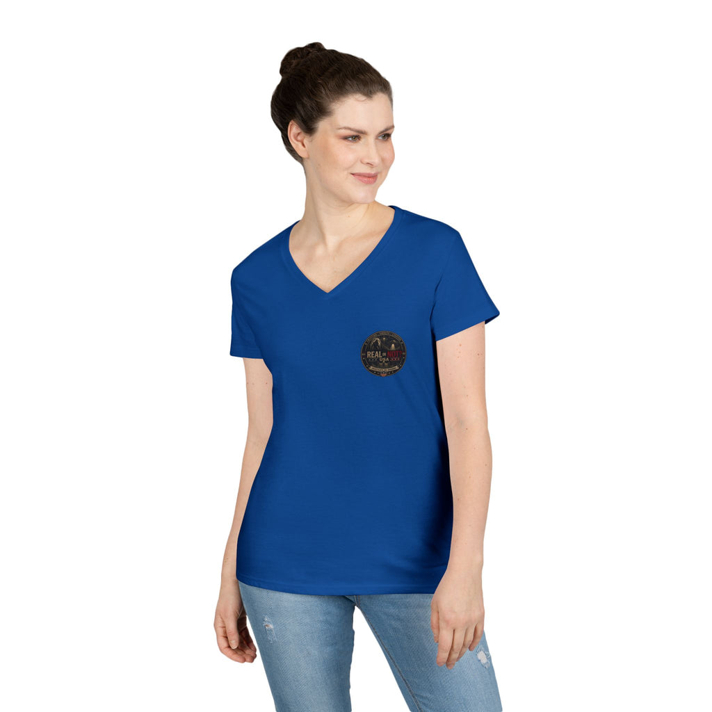 Real or Not? USA Women's V-Neck T-Shirt