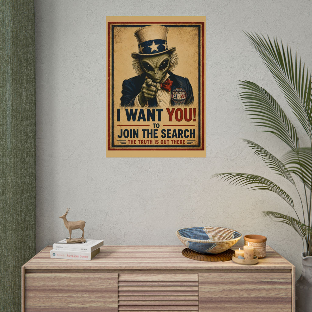 Uncle Alien Recruitment Poster Limited Edition 250th USA Anniversary