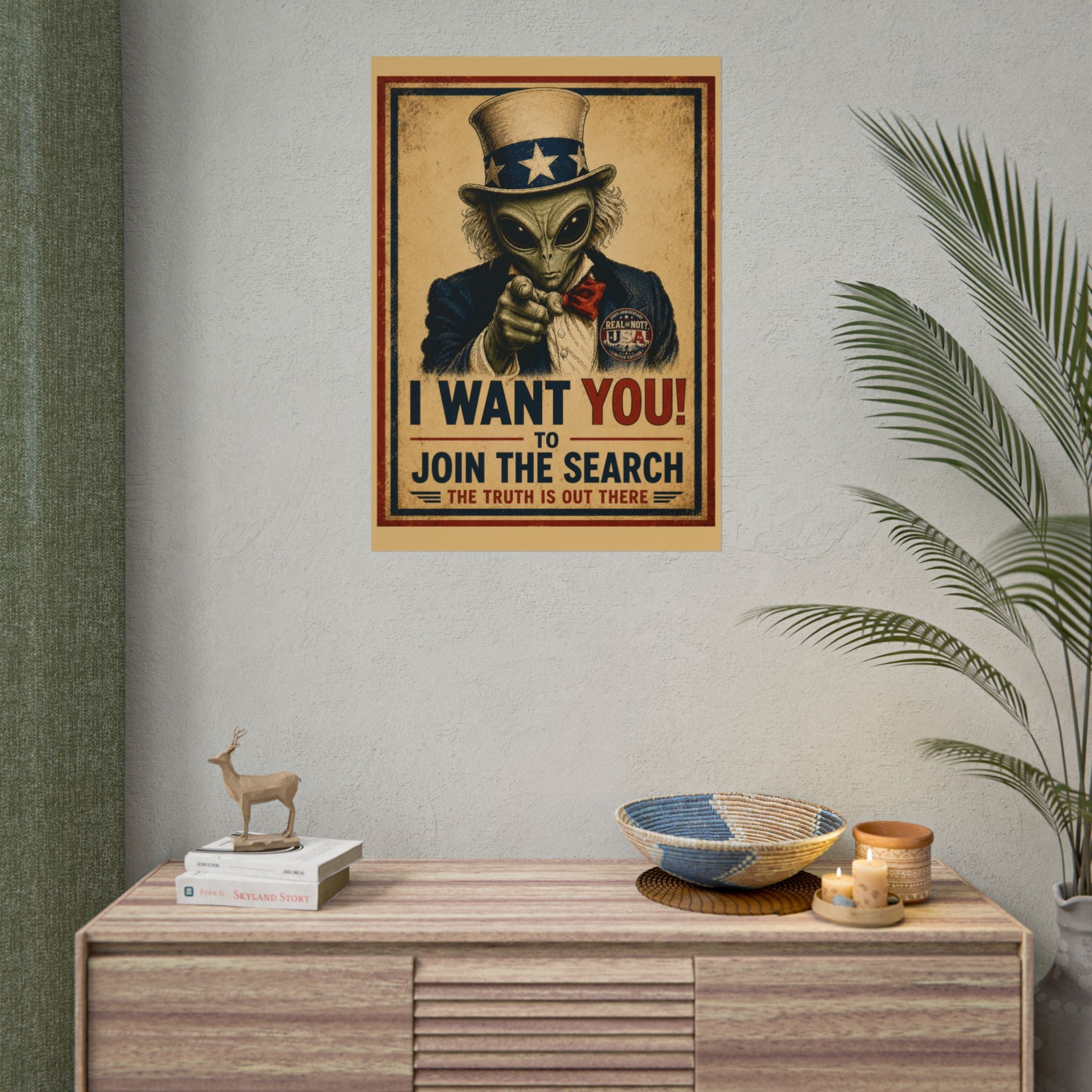 Uncle Alien Recruitment Poster Limited Edition 250th USA Anniversary