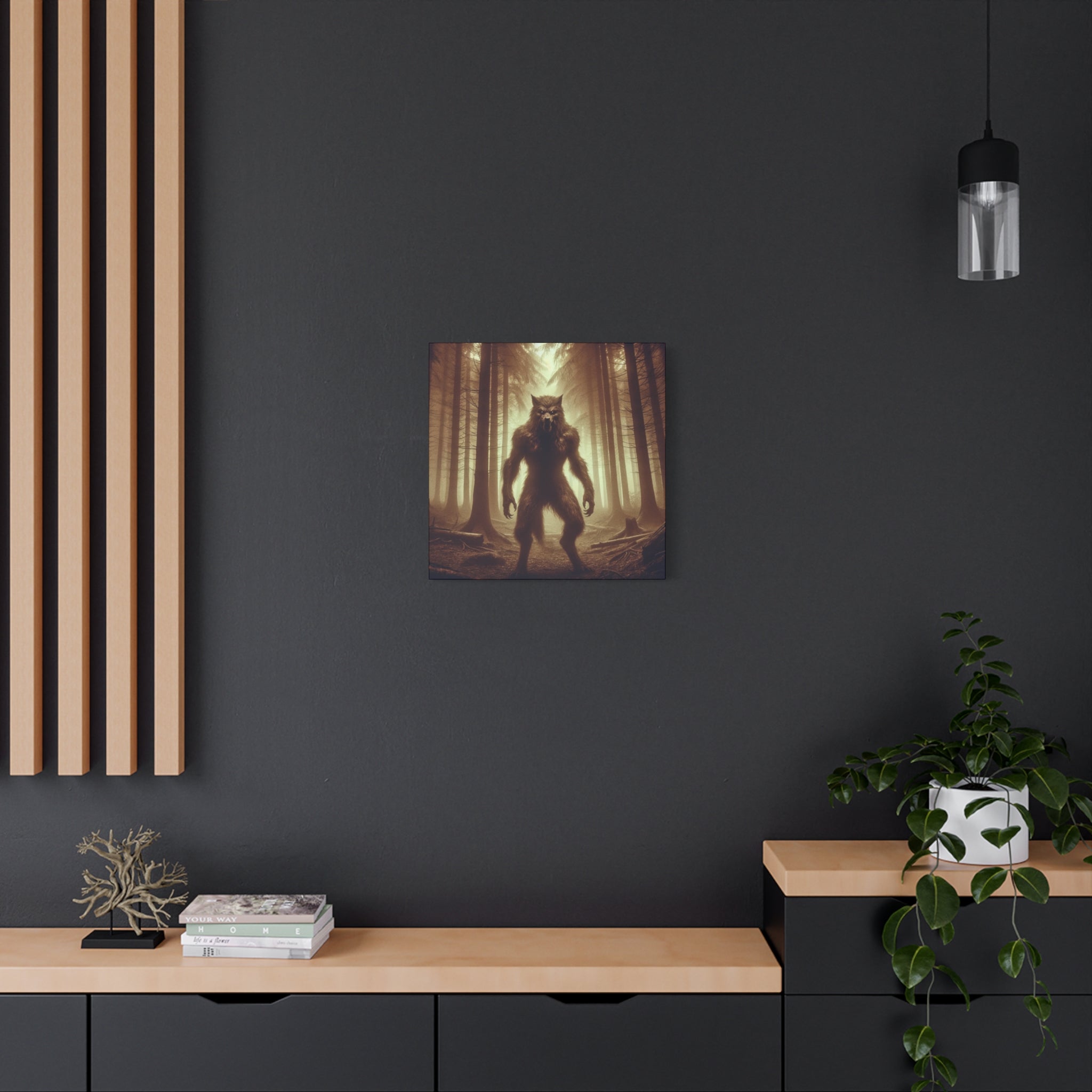 Werewolf Matte Canvas Vintage Art