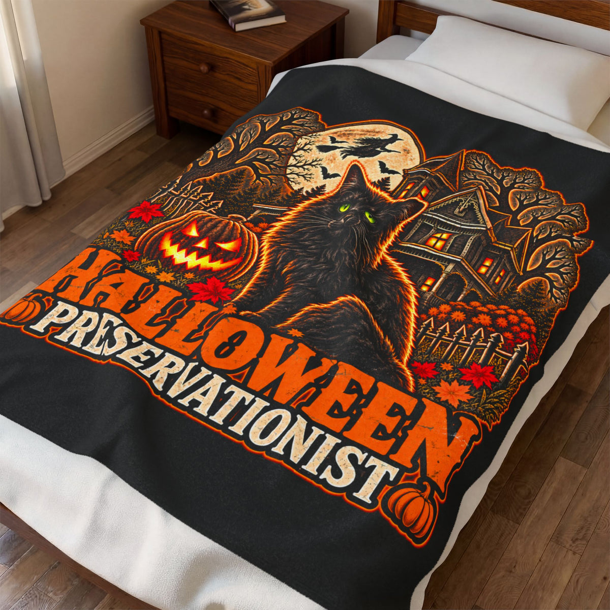 Halloween Preservationist v.2 Plush Blanket