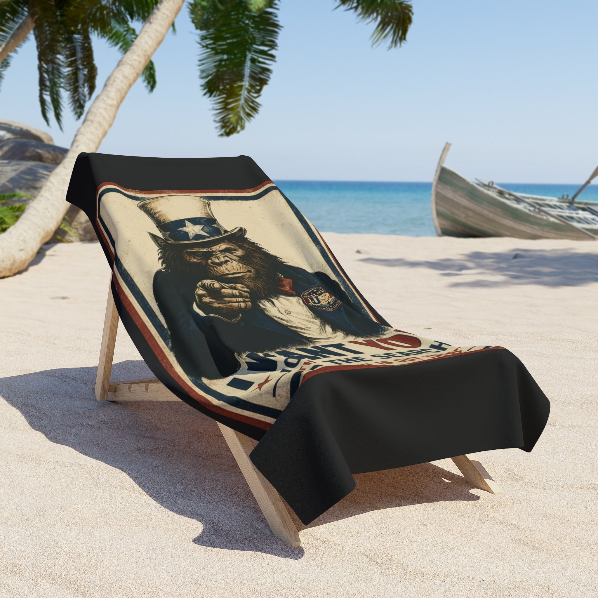 Real Or Not? USA Bigfoot ‘I Want You’ Beach Towel