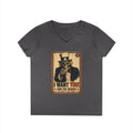 Uncle Sam Skull Limited Edition 250th USA Anniversary Ladies V-Neck T-Shirt