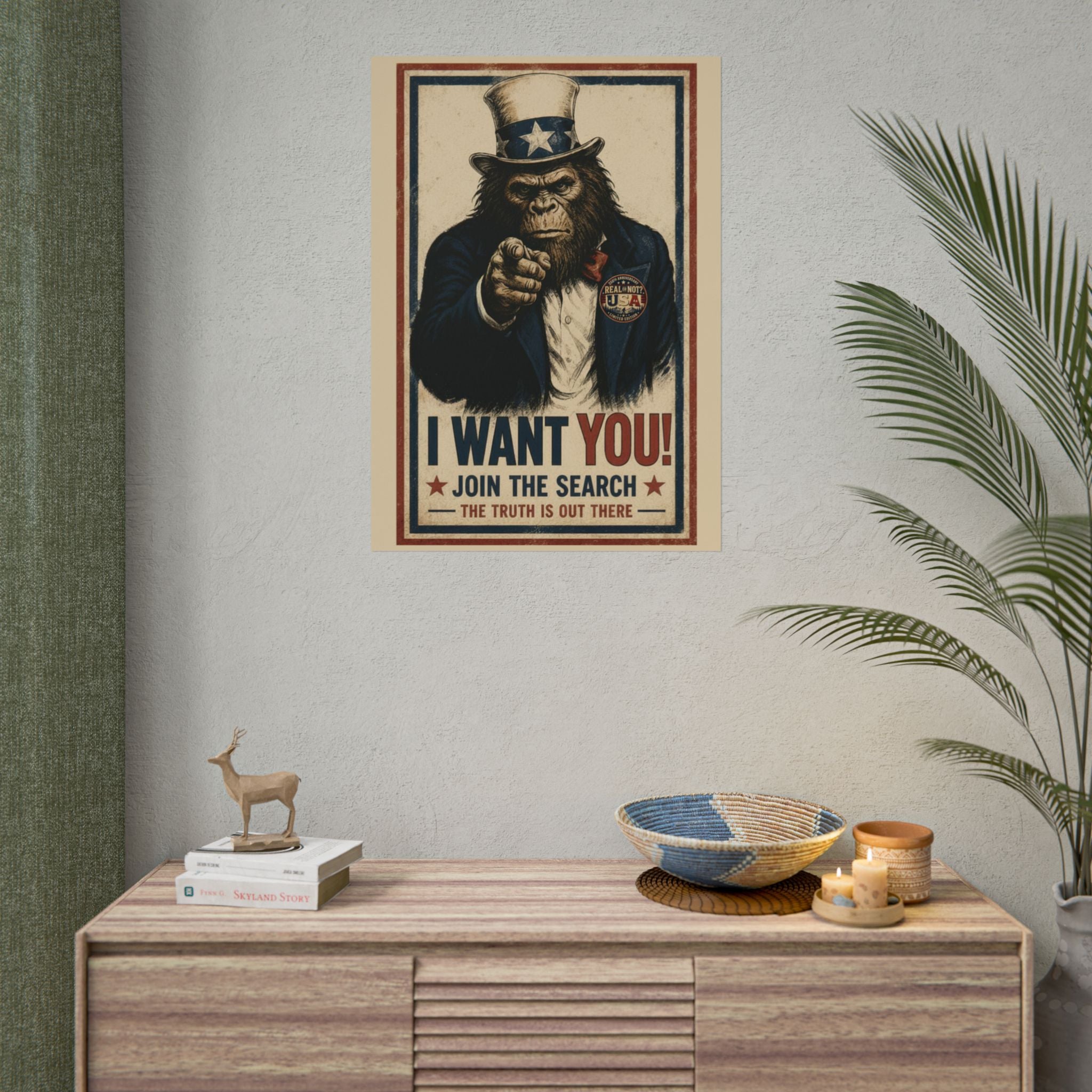 Uncle Squatch Recruitment Poster Limited Edition 250th USA Anniversary