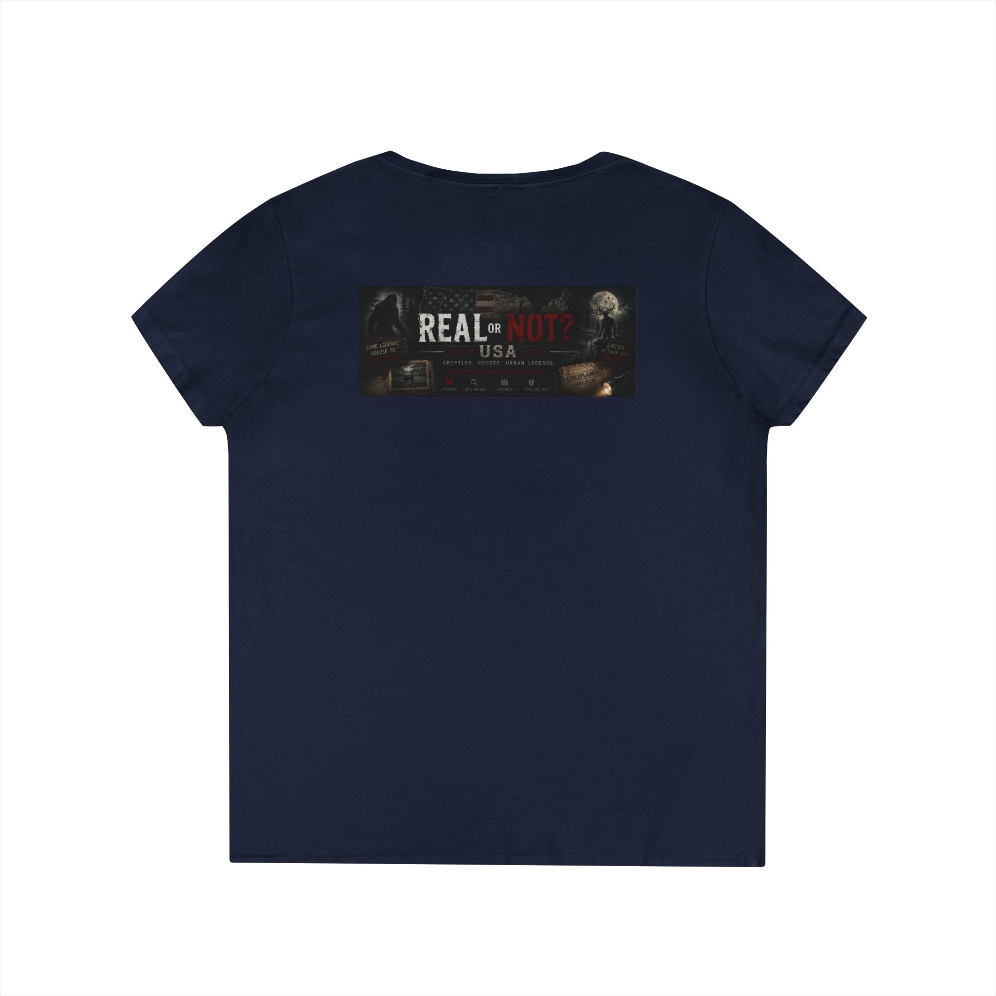 Real or Not? USA Women's V-Neck T-Shirt