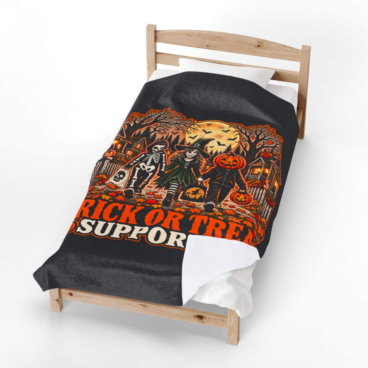 Trick or Treat Supporter Plush Blanket