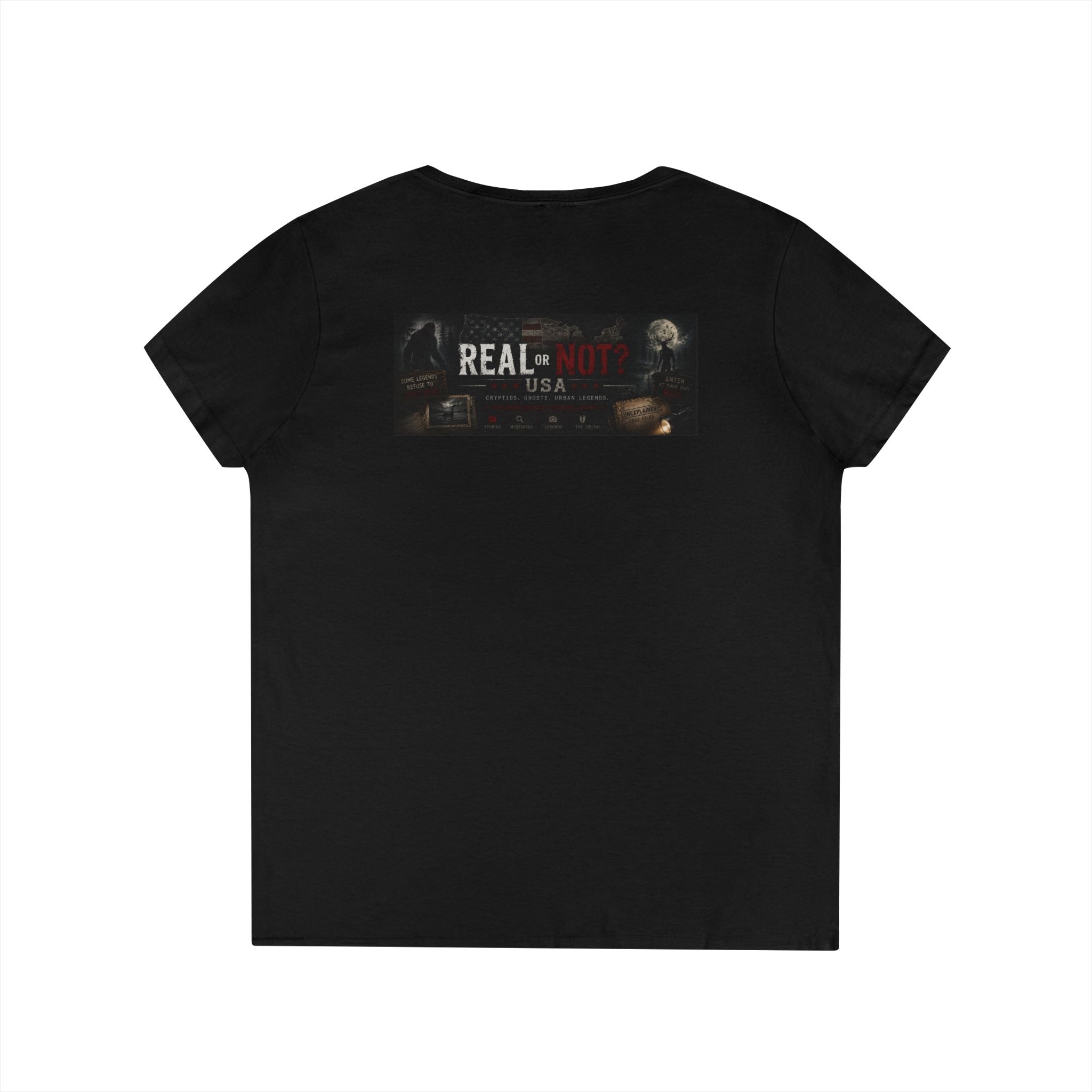 Real or Not? USA Women's V-Neck T-Shirt