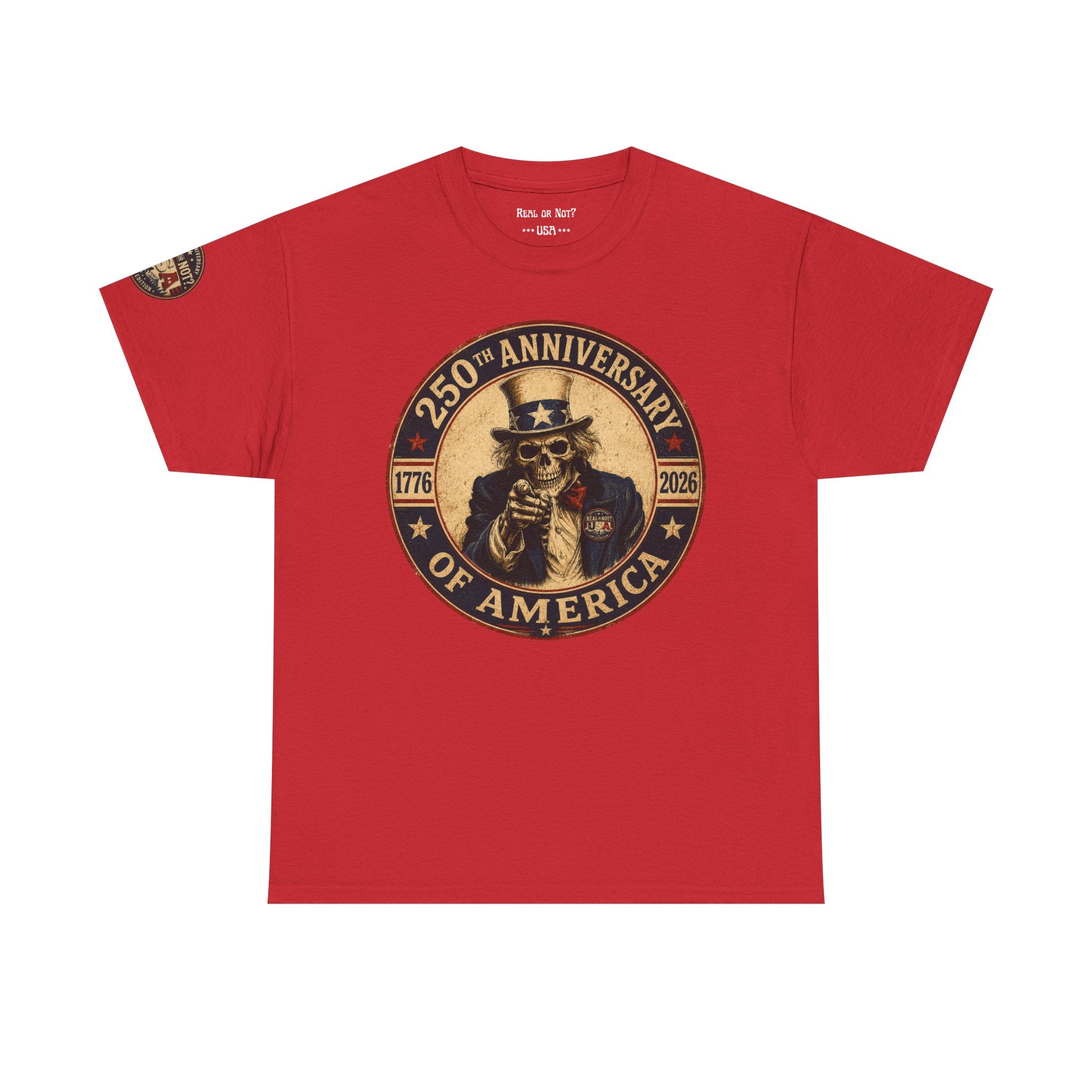 Limited Edition: Uncle Sam Skull 250th Anniversary of America T-Shirt