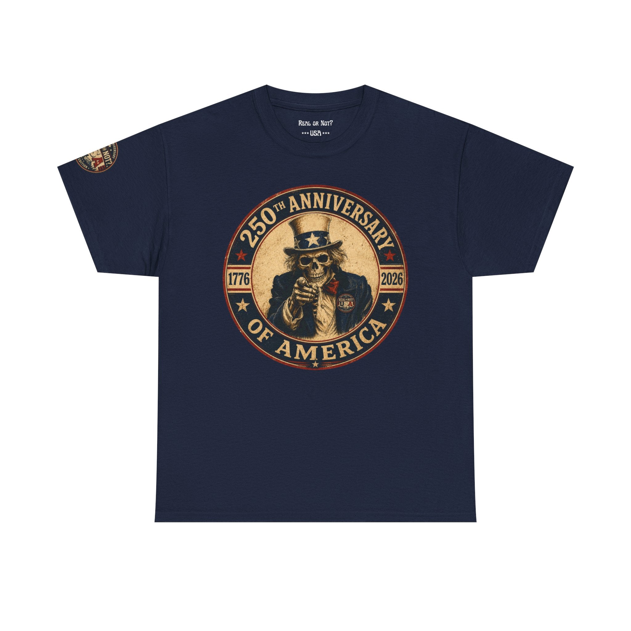 Limited Edition: Uncle Sam Skull 250th Anniversary of America T-Shirt