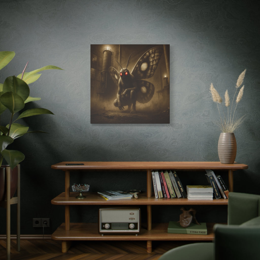 Mothman Matte Canvas Wall Art