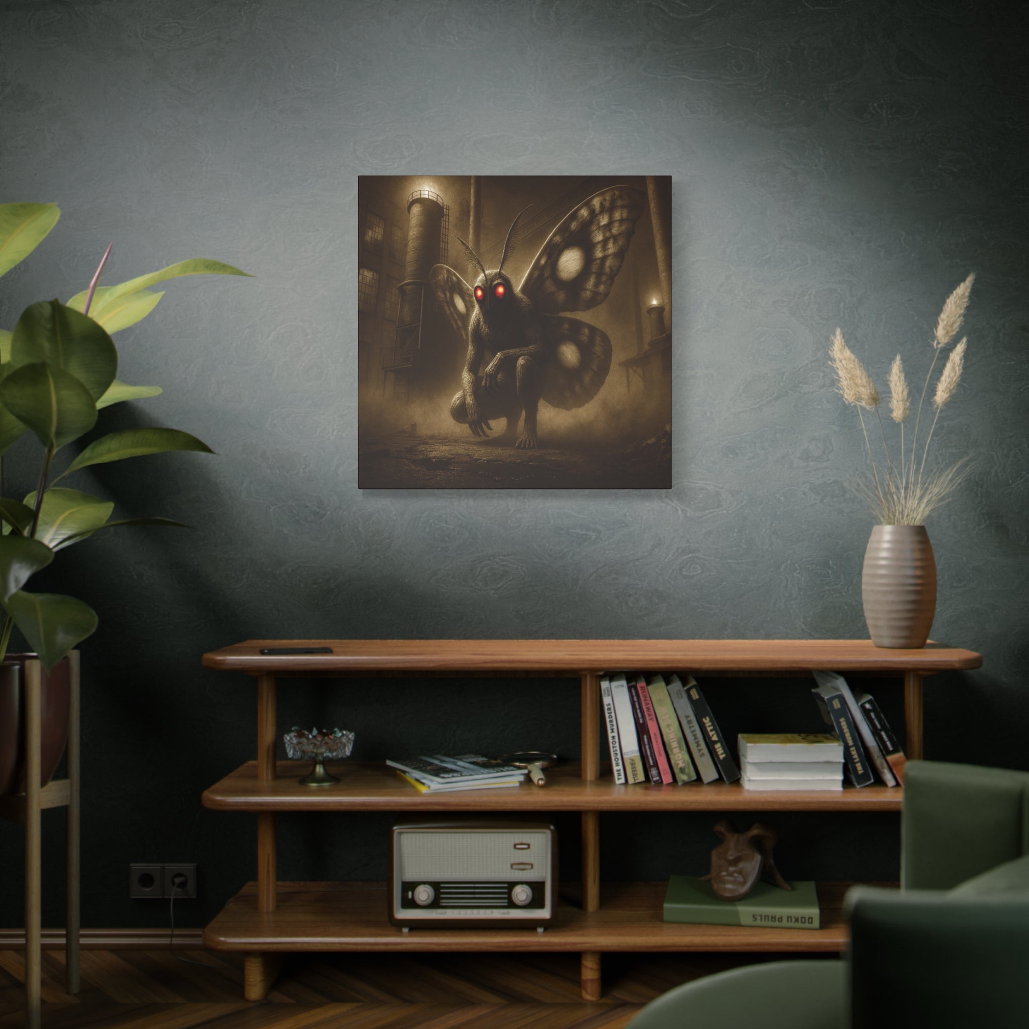 Mothman Matte Canvas Wall Art