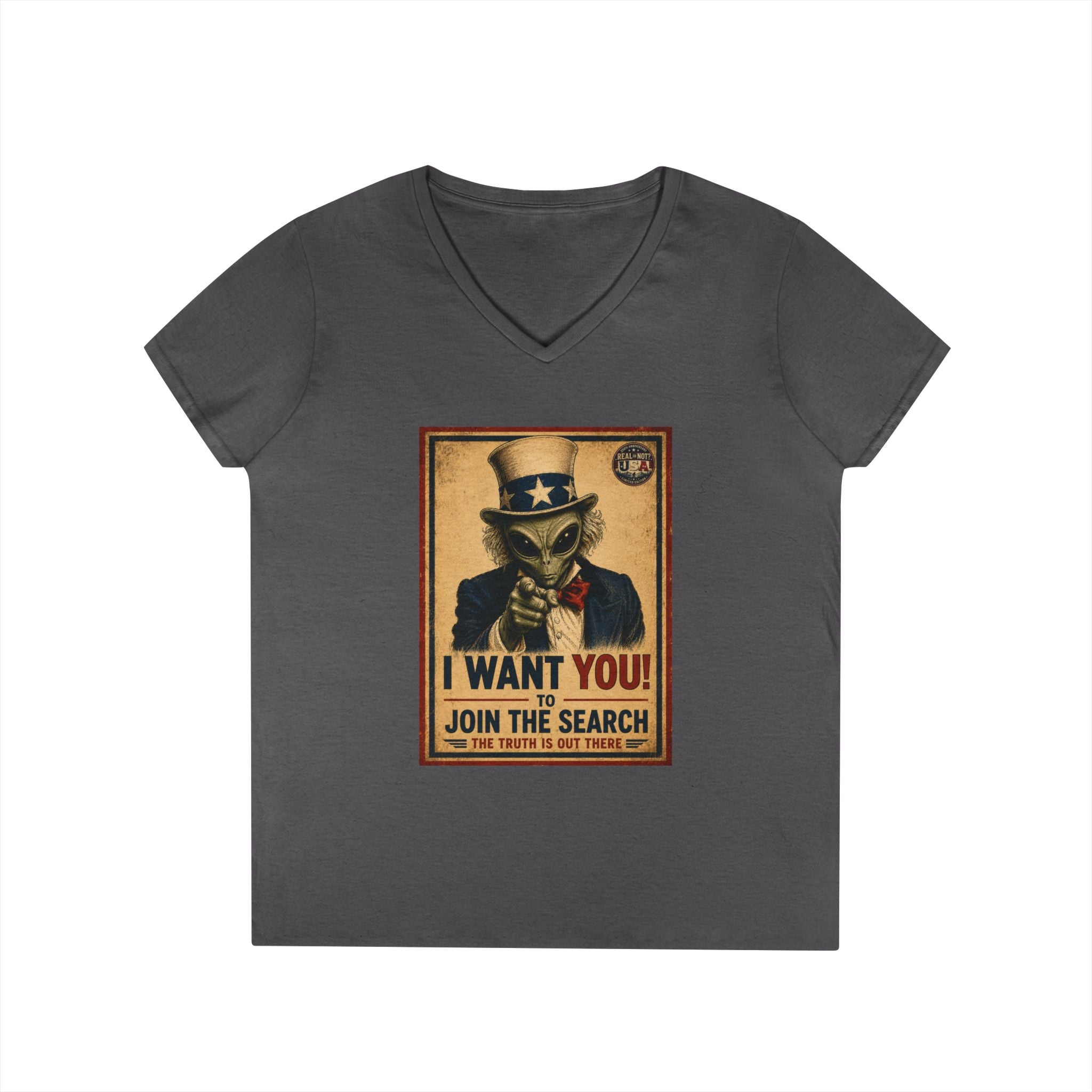 Uncle Alien Limited Edition 250th USA Anniversary Ladies' V-Neck T-Shirt
