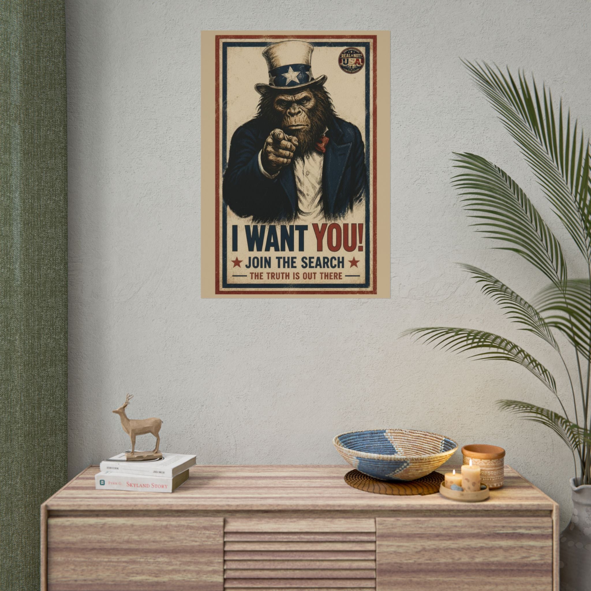 Uncle Squatch Recruitment Poster Limited Edition 250th USA Anniversary