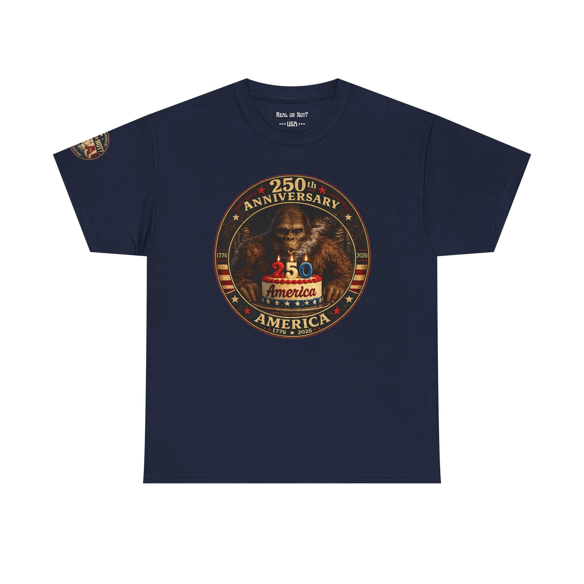 Limited Edition: 250th Anniversary Bigfoot Birthday Cake T-Shirt