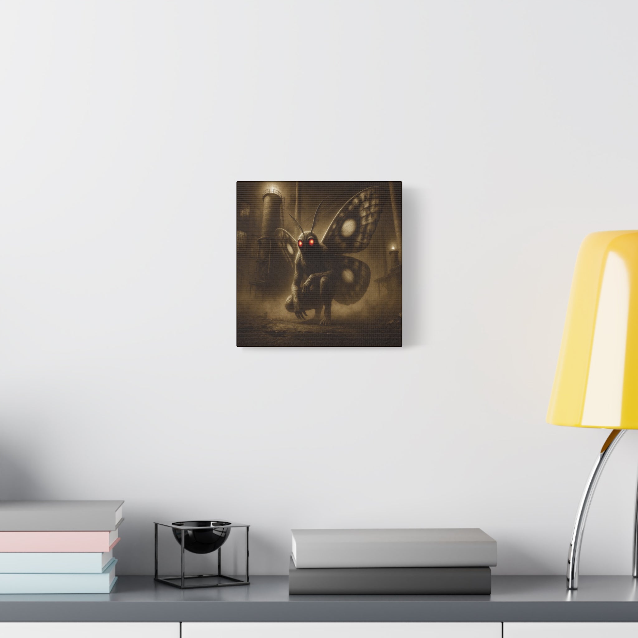 Mothman Matte Canvas Wall Art