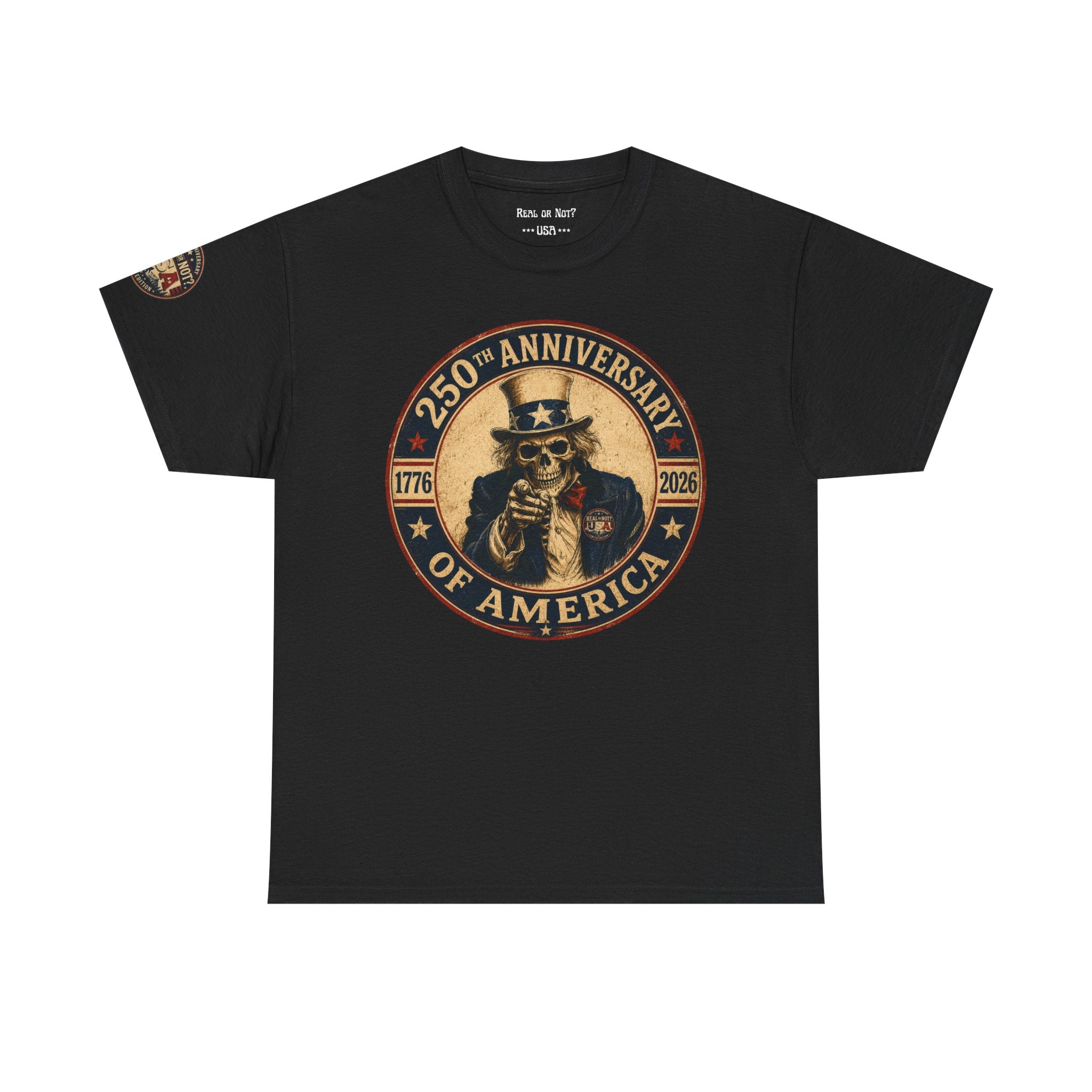 Limited Edition: Uncle Sam Skull 250th Anniversary of America T-Shirt