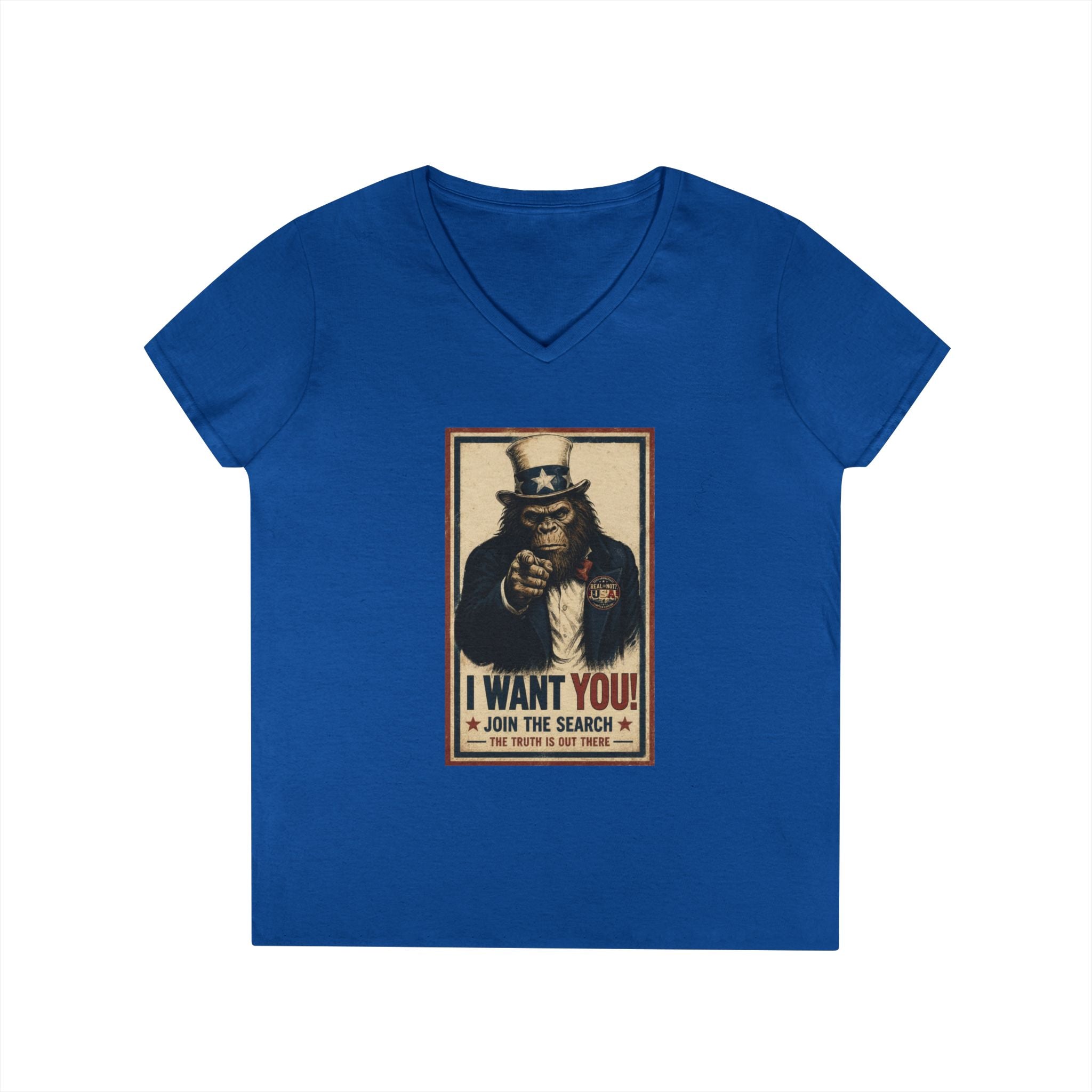 Uncle Squatch Limited Edition 250th USA Anniversary Ladies' V-Neck T-Shirt