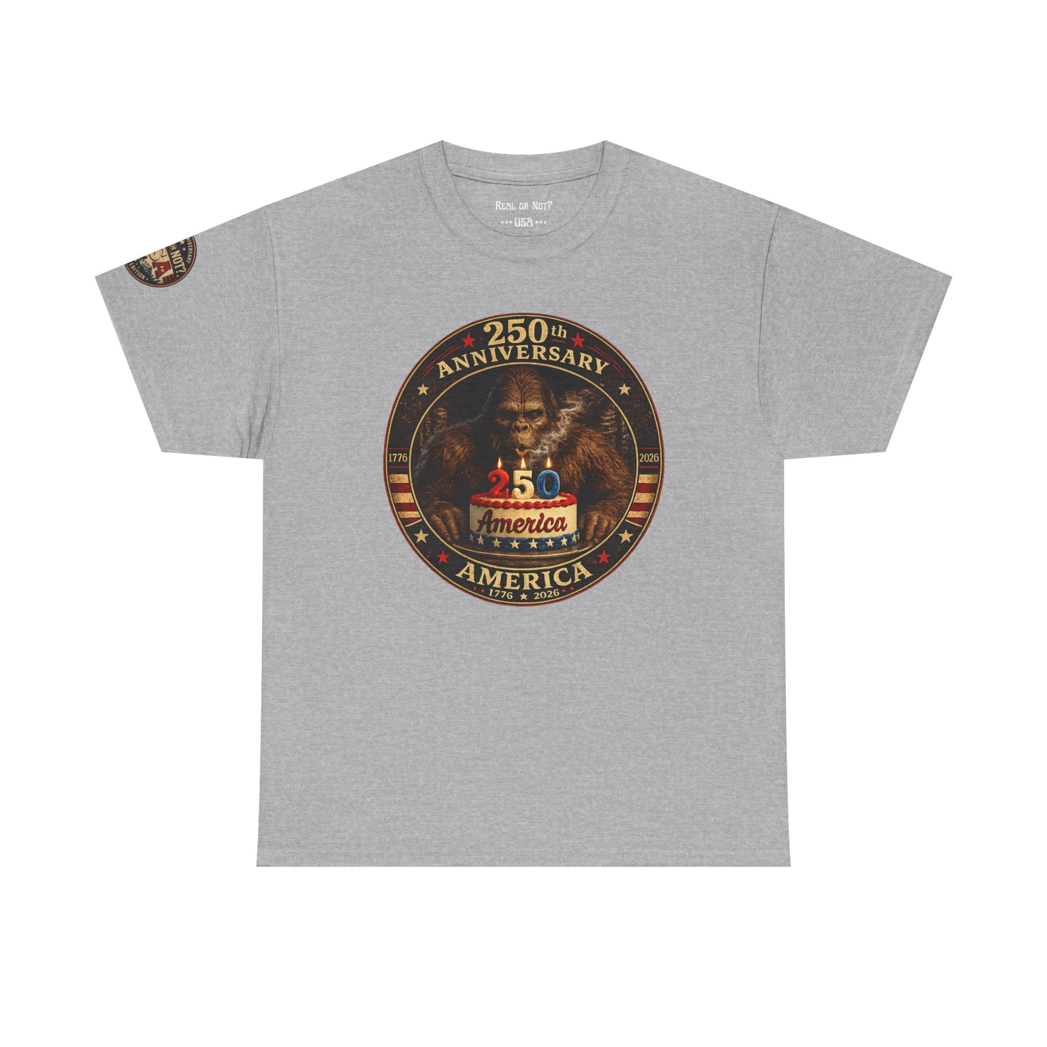 Limited Edition: 250th Anniversary Bigfoot Birthday Cake T-Shirt