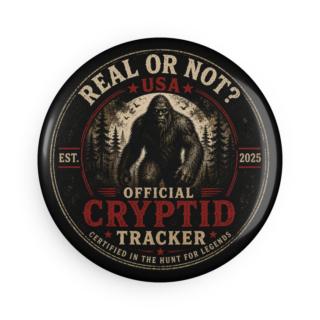 Cryptid Tracker Round Magnet