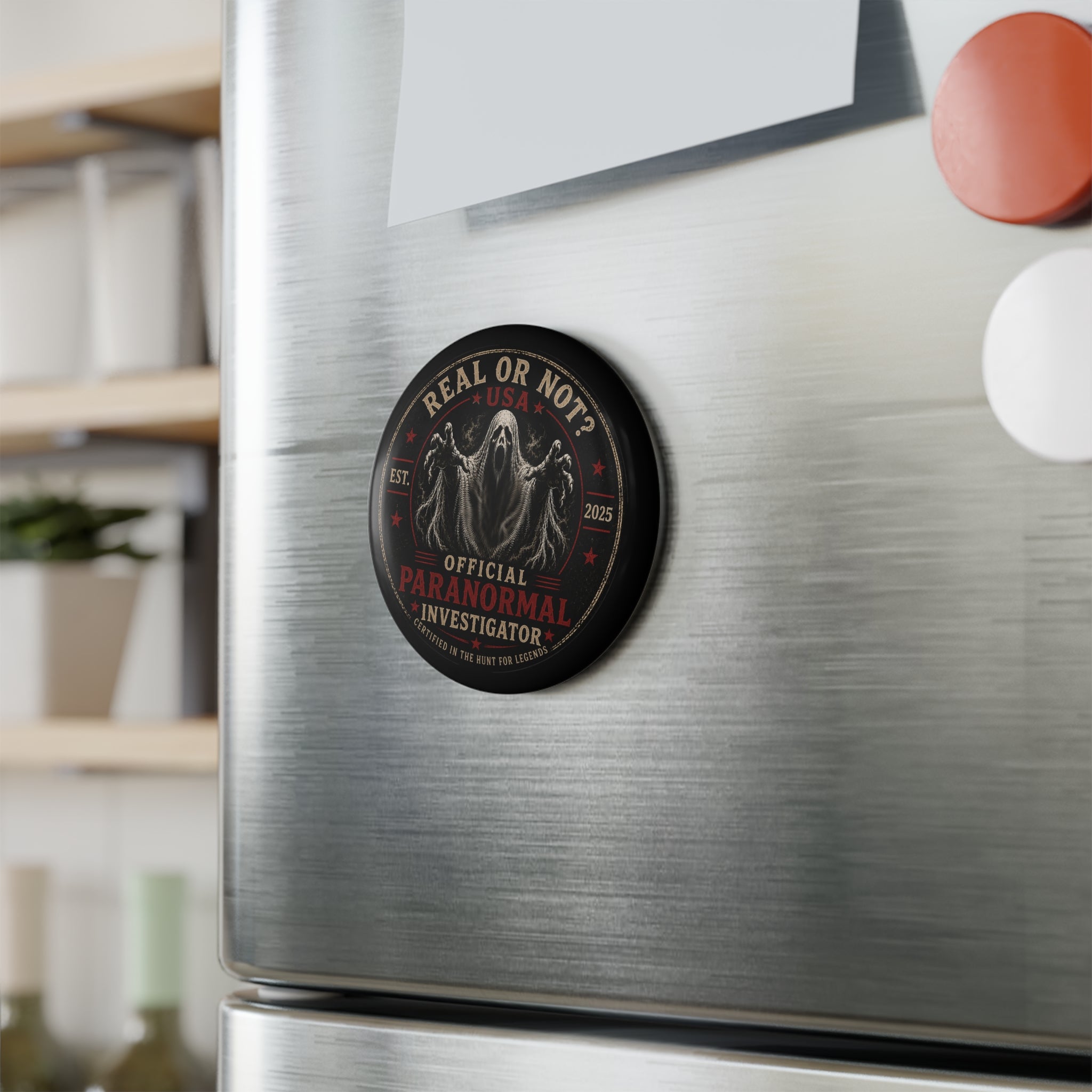 Paranormal Investigator Round Magnet