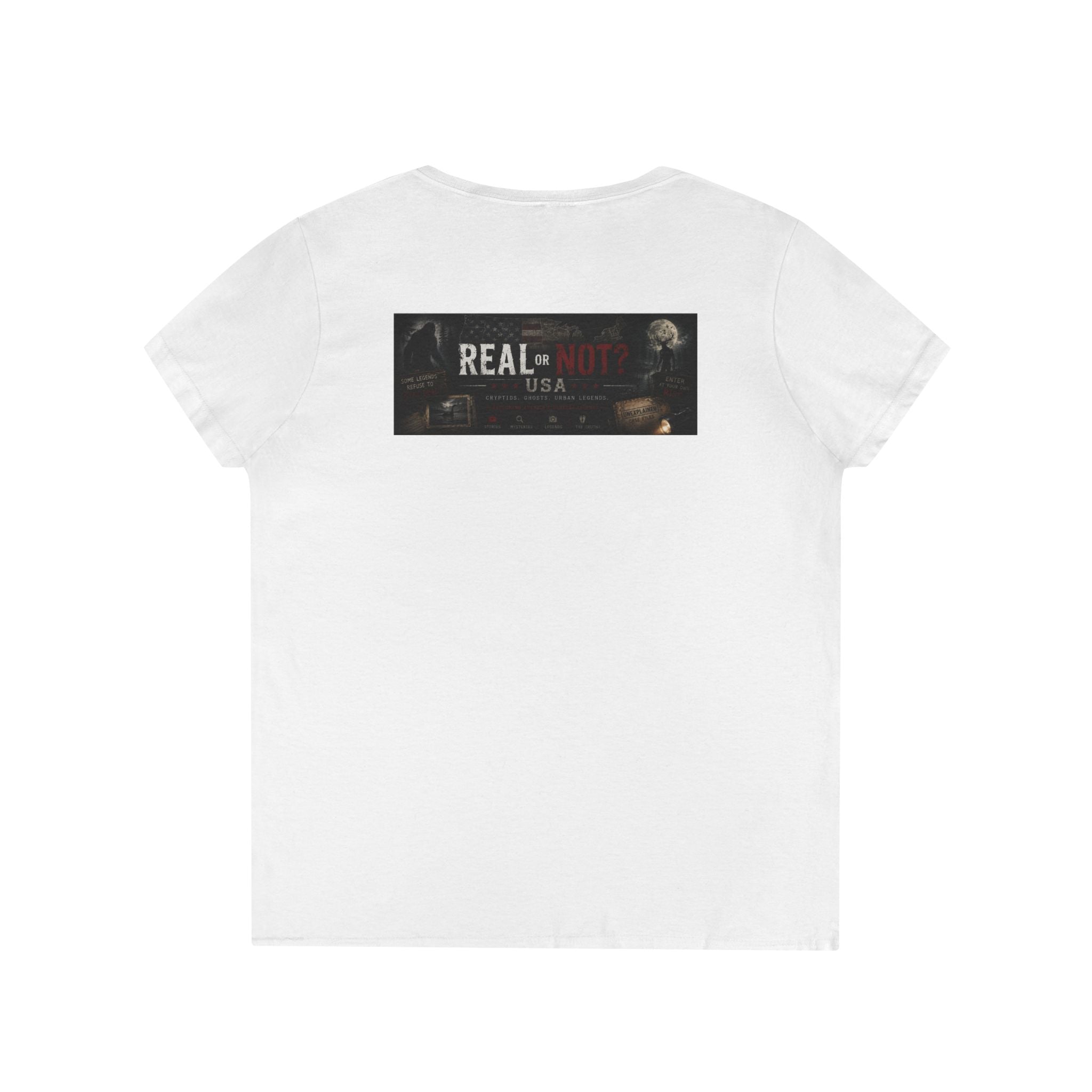 Real or Not? USA Women's V-Neck T-Shirt