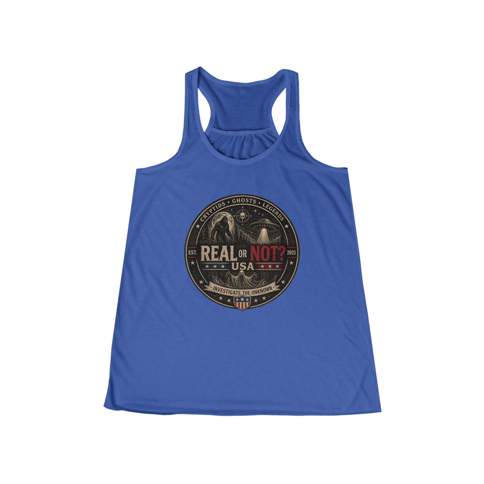 Real or Not? USA Vintage Racerback Tank Top