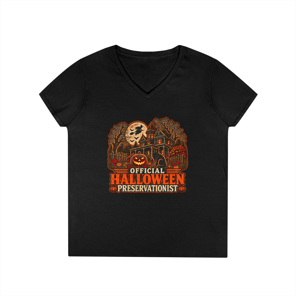 Halloween Preservationist v.2 Ladies V-Neck T-Shirt