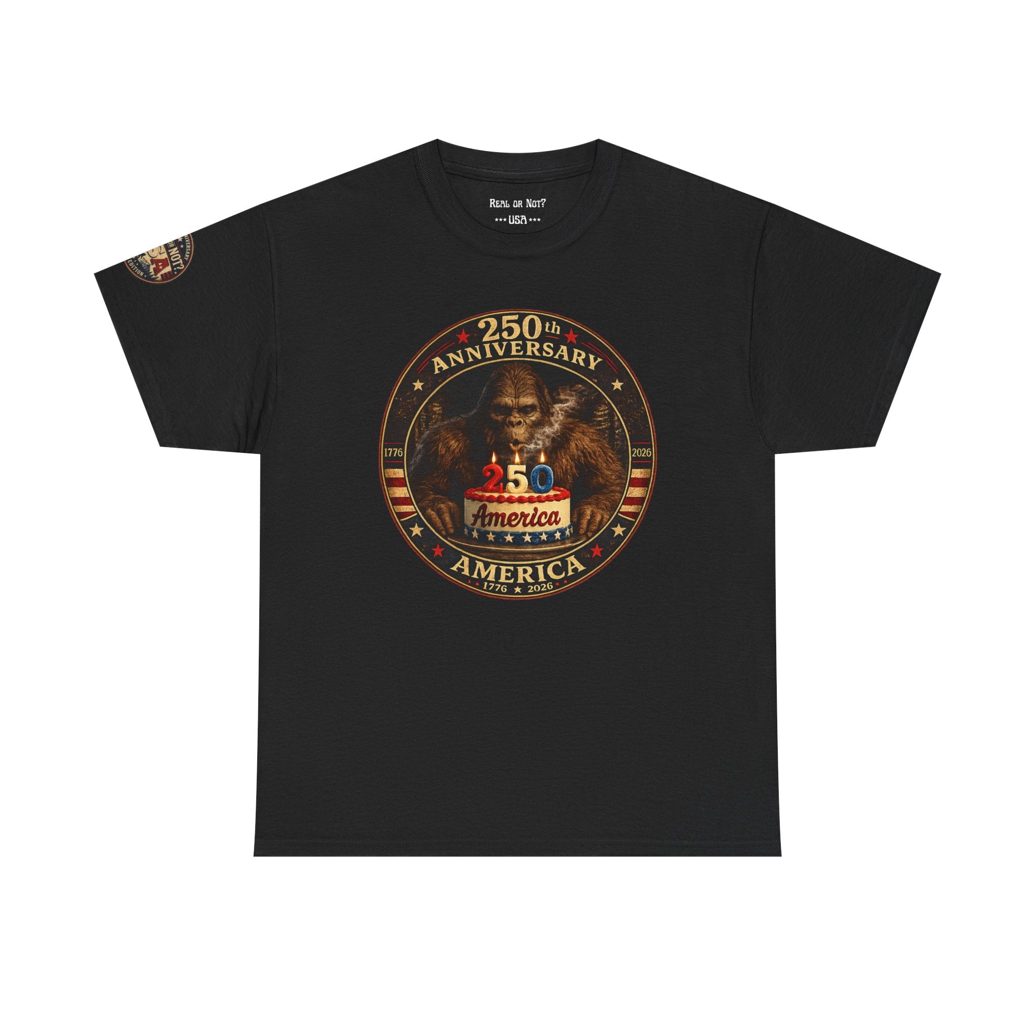 Limited Edition: 250th Anniversary Bigfoot Birthday Cake T-Shirt