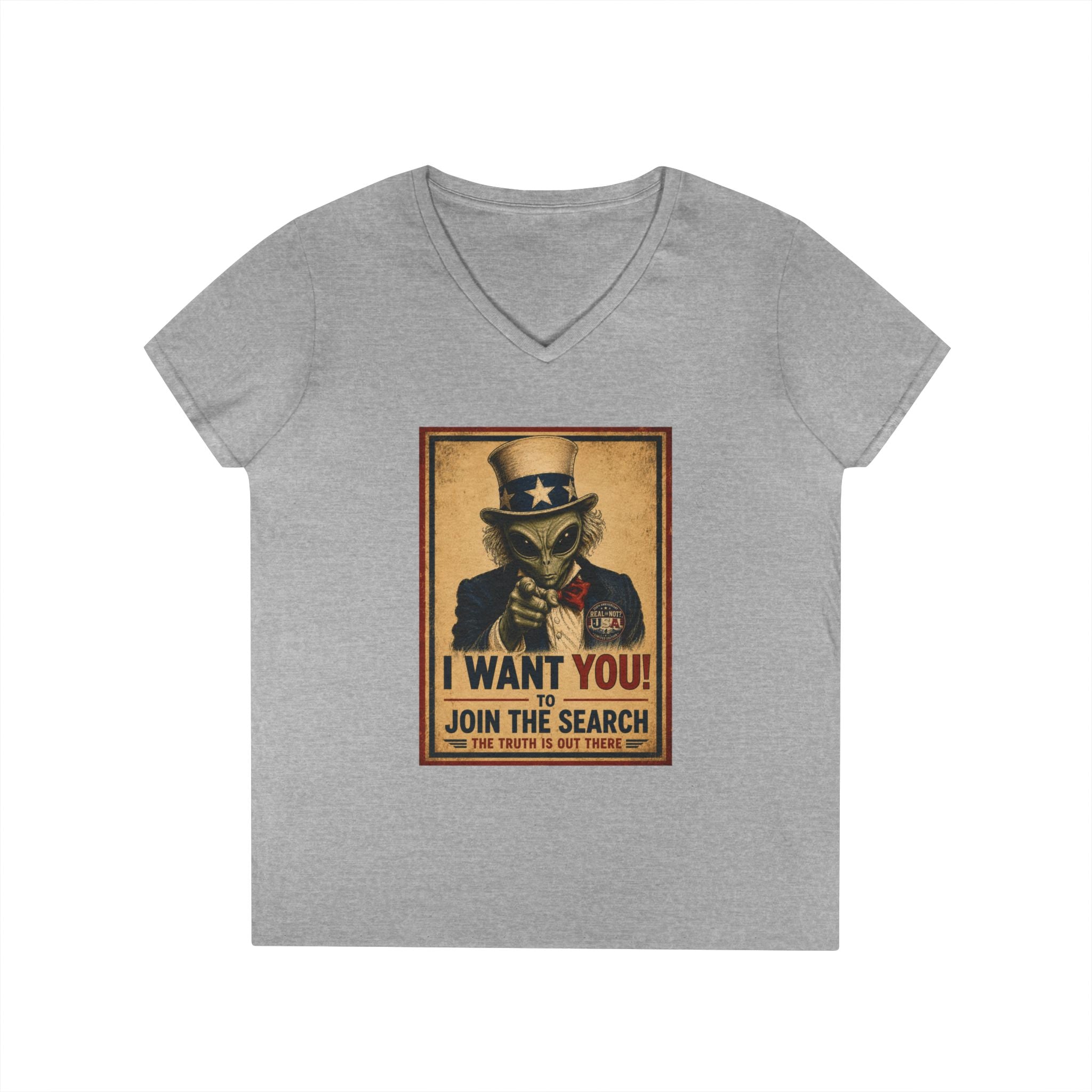 Uncle Alien Limited Edition 250th USA Anniversary Ladies' V-Neck T-Shirt