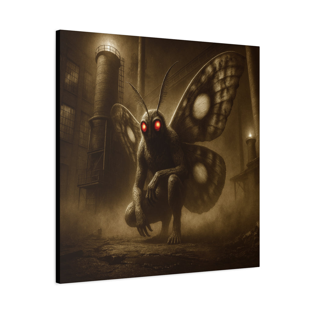 Mothman Matte Canvas Wall Art