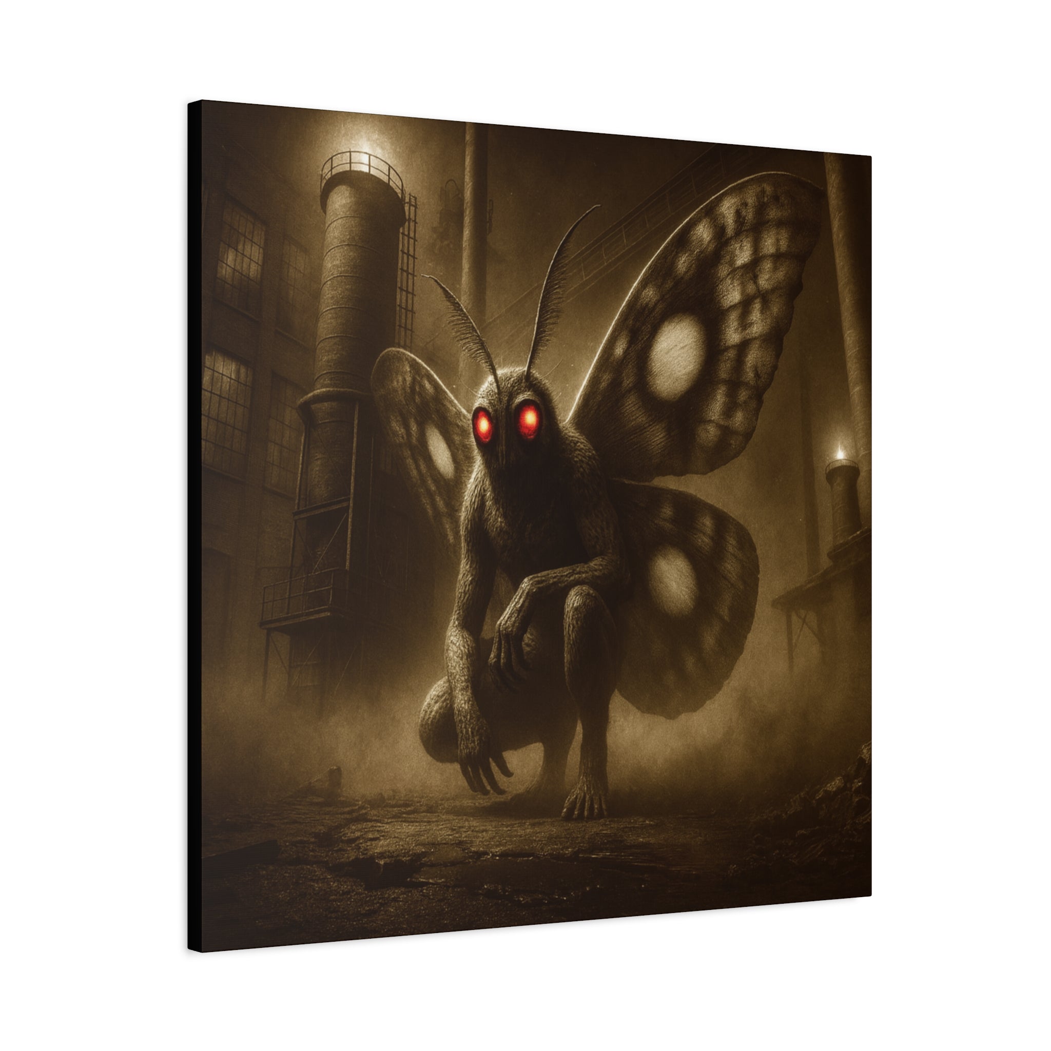 Mothman Matte Canvas Wall Art
