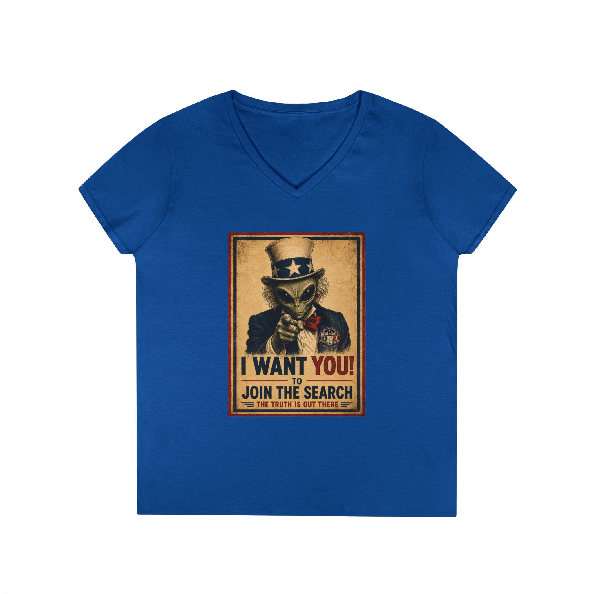 Uncle Alien Limited Edition 250th USA Anniversary Ladies' V-Neck T-Shirt