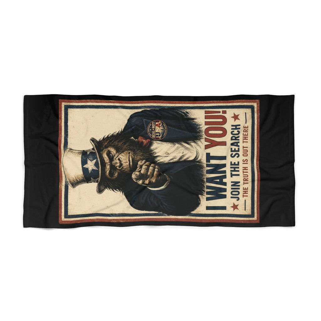 Real Or Not? USA Bigfoot ‘I Want You’ Beach Towel