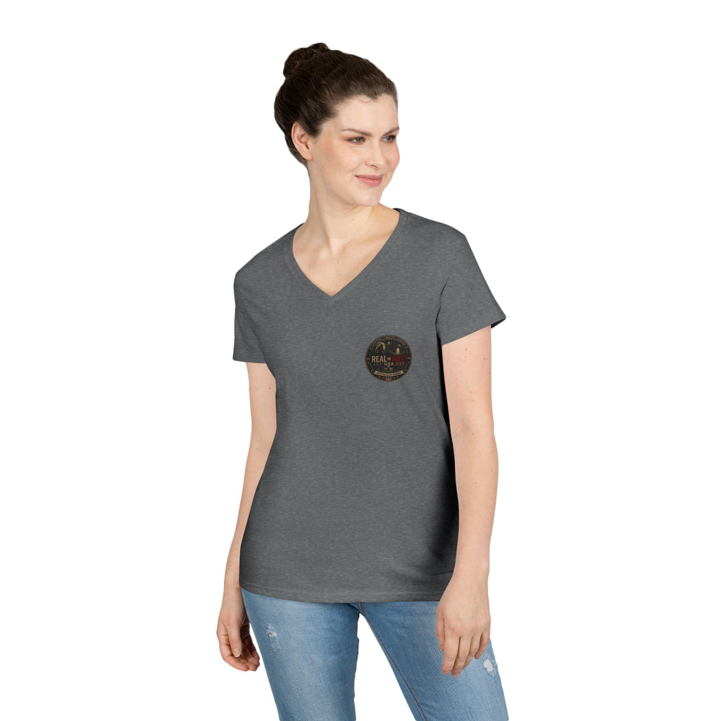 Real or Not? USA Women's V-Neck T-Shirt