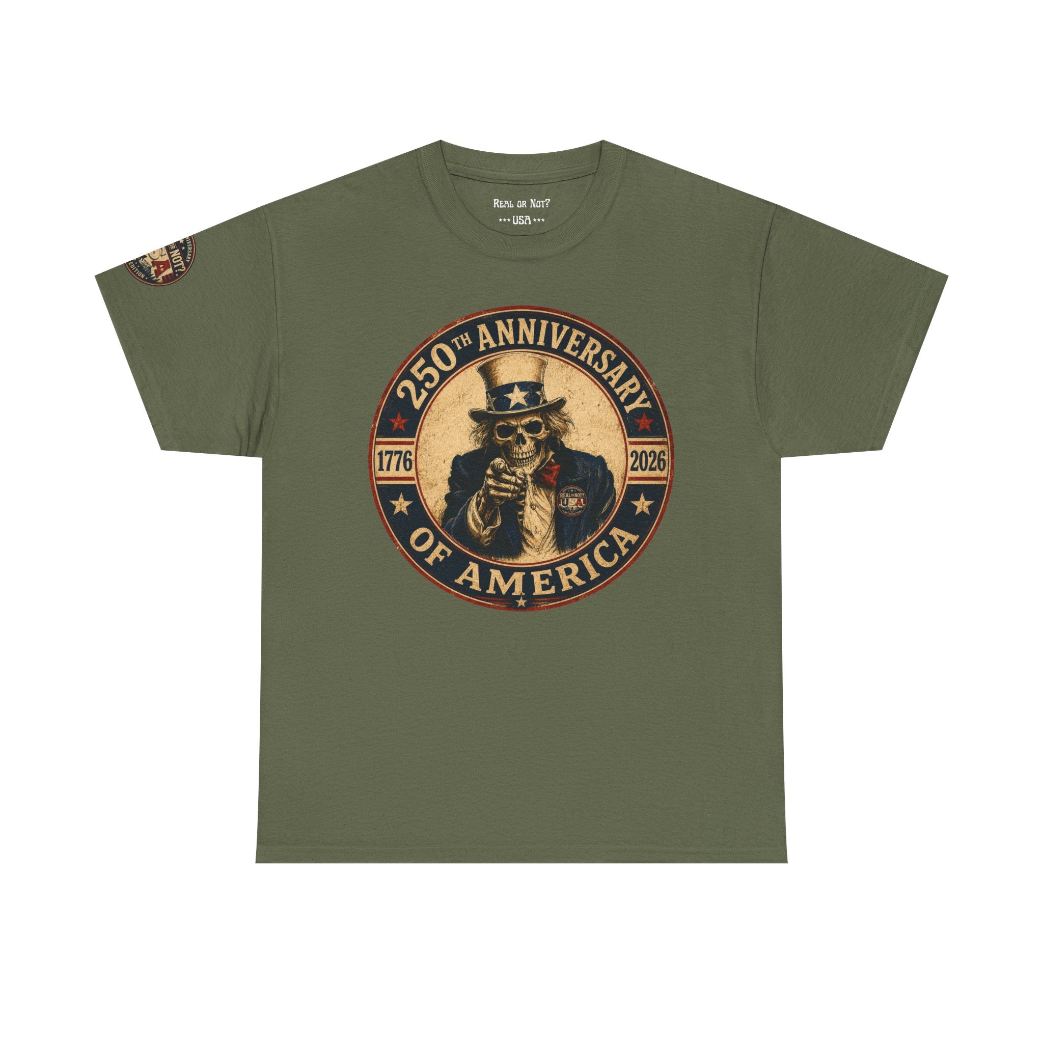 Limited Edition: Uncle Sam Skull 250th Anniversary of America T-Shirt