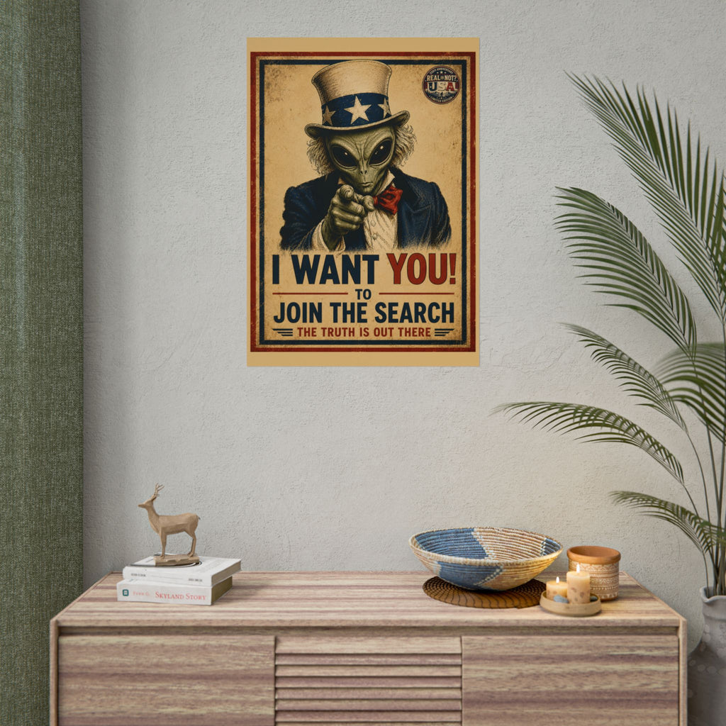 Uncle Alien Recruitment Poster Limited Edition 250th USA Anniversary
