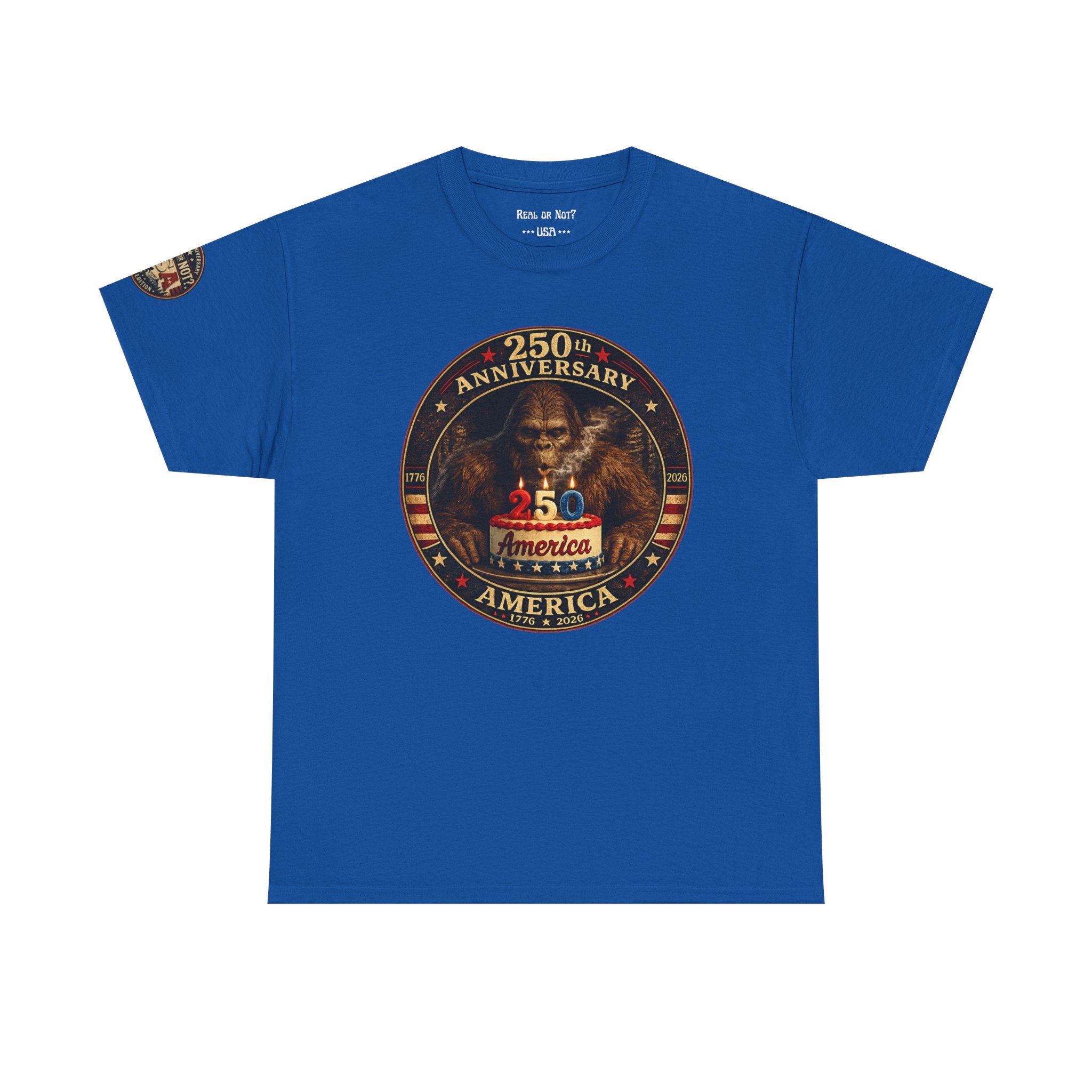 Limited Edition: 250th Anniversary Bigfoot Birthday Cake T-Shirt