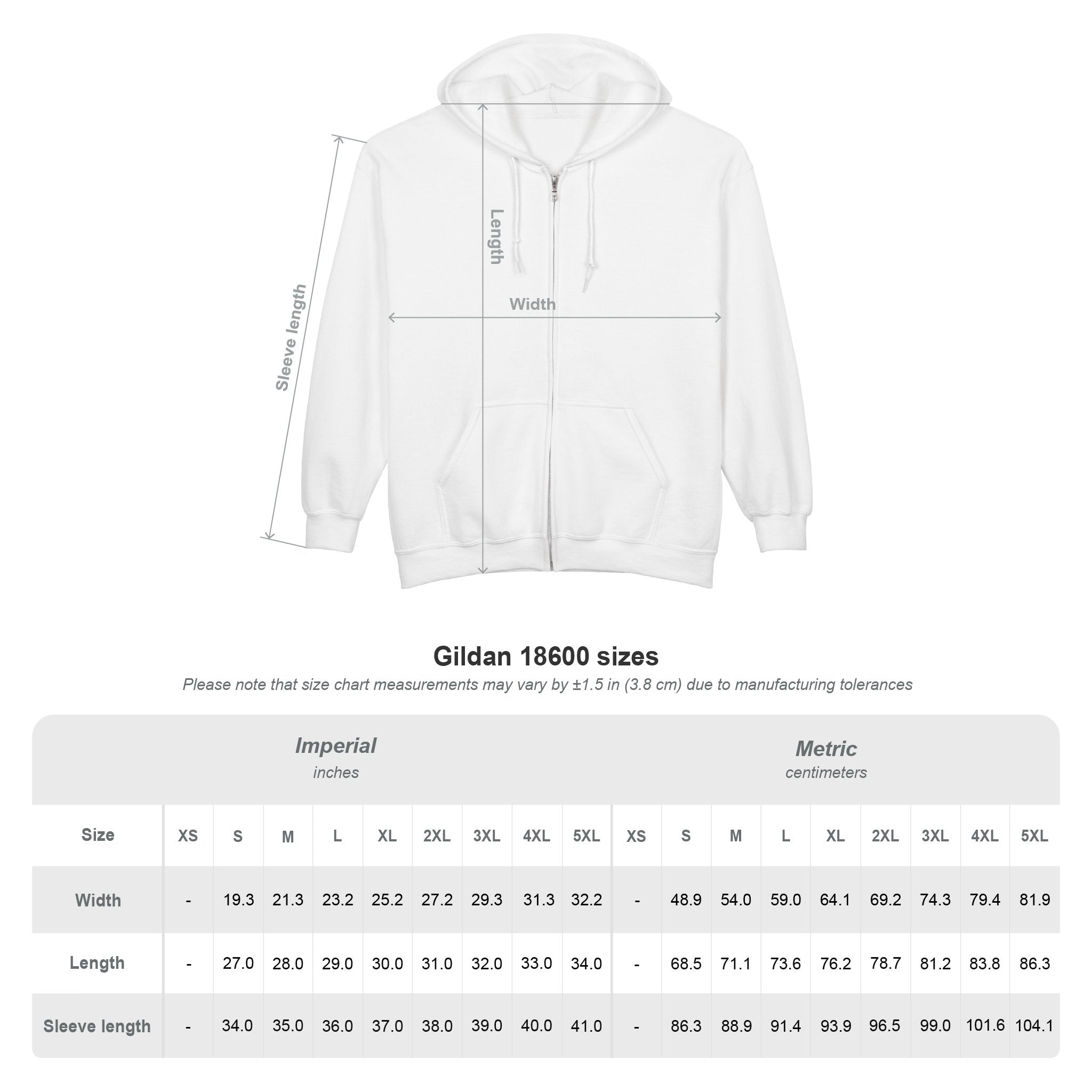 Official Real or Not? USA Full‑Zip Hooded Sweatshirt