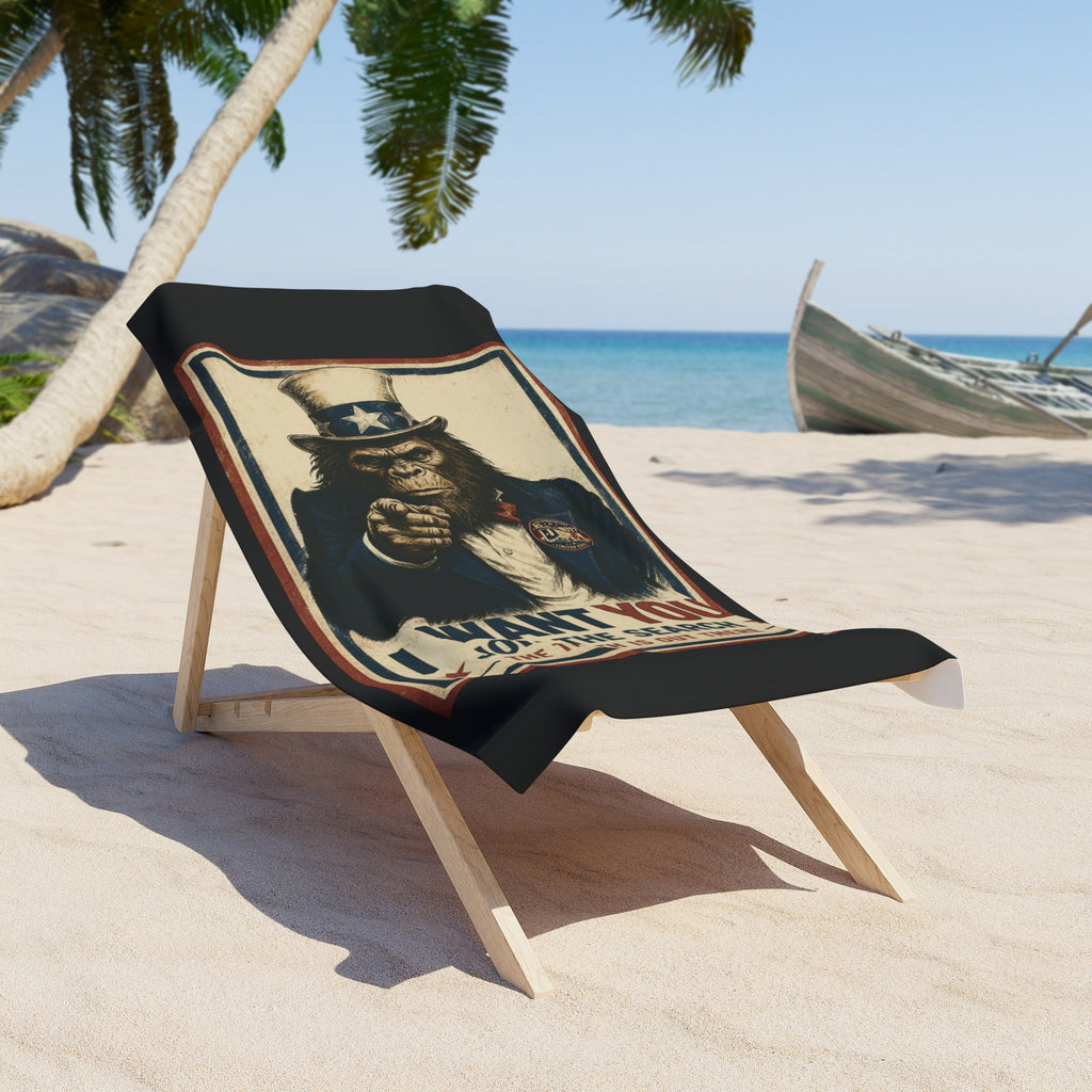 Real Or Not? USA Bigfoot ‘I Want You’ Beach Towel