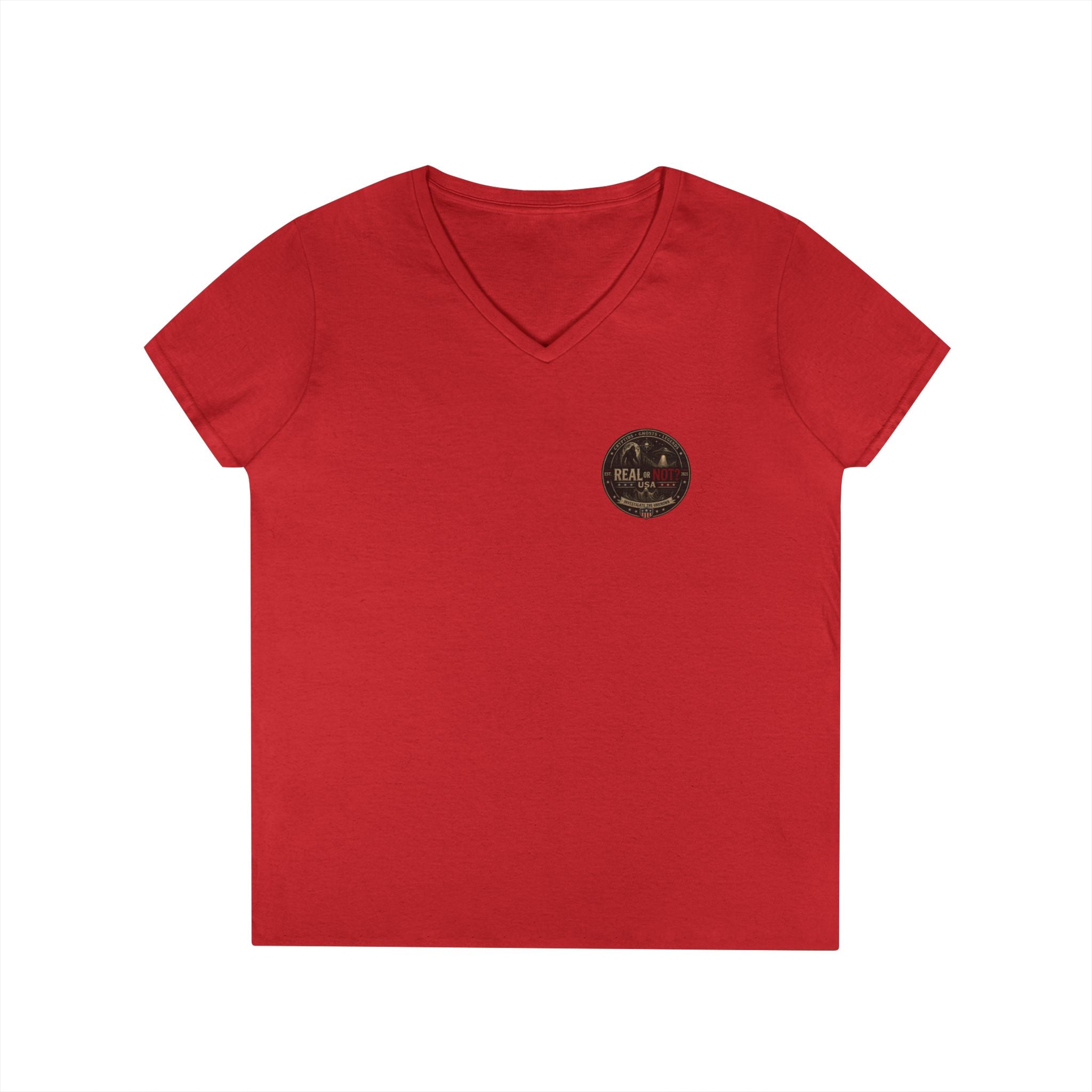 Real or Not? USA Women's V-Neck T-Shirt