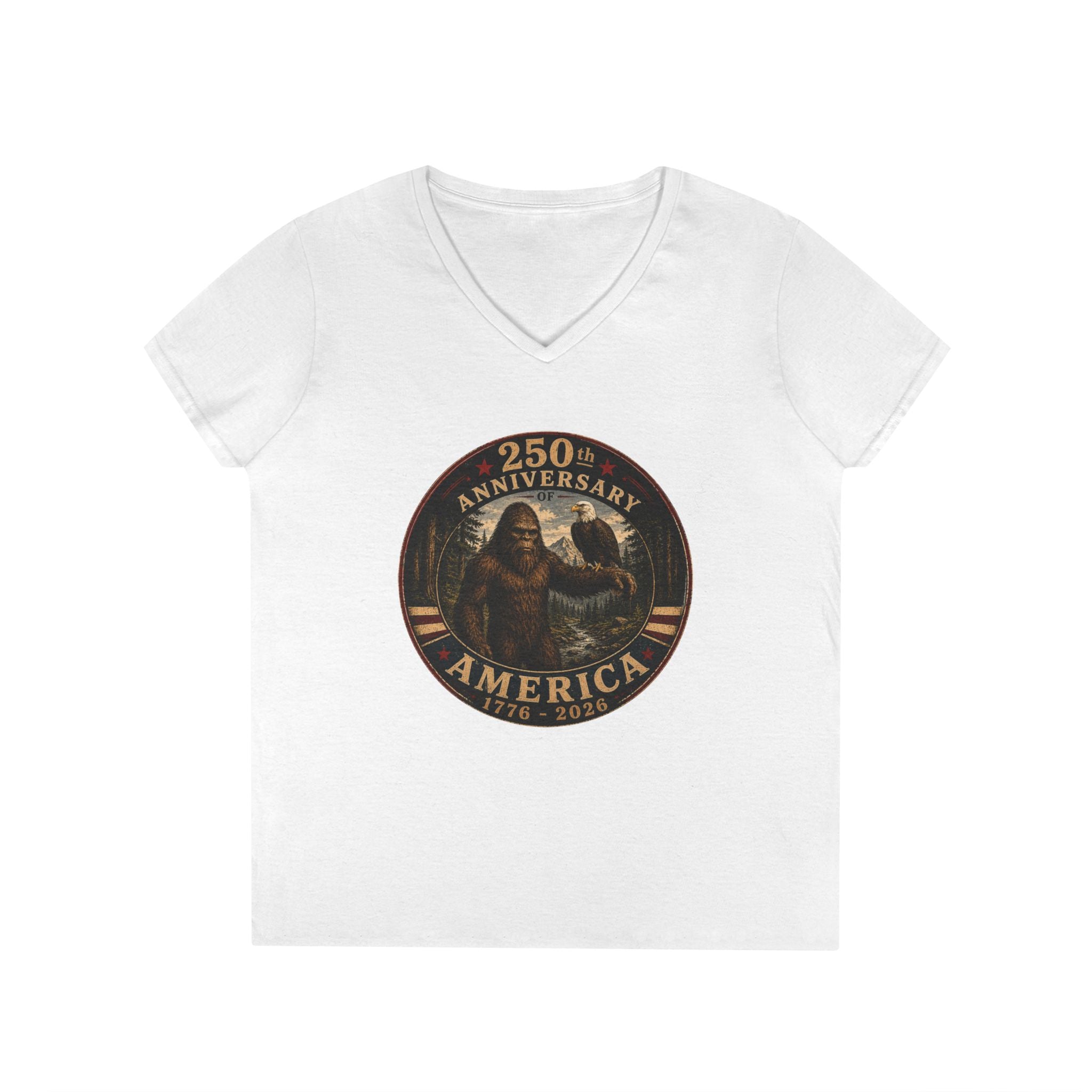 Limited Edition: 250th Anniversary America Ladies' V-Neck T-Shirt