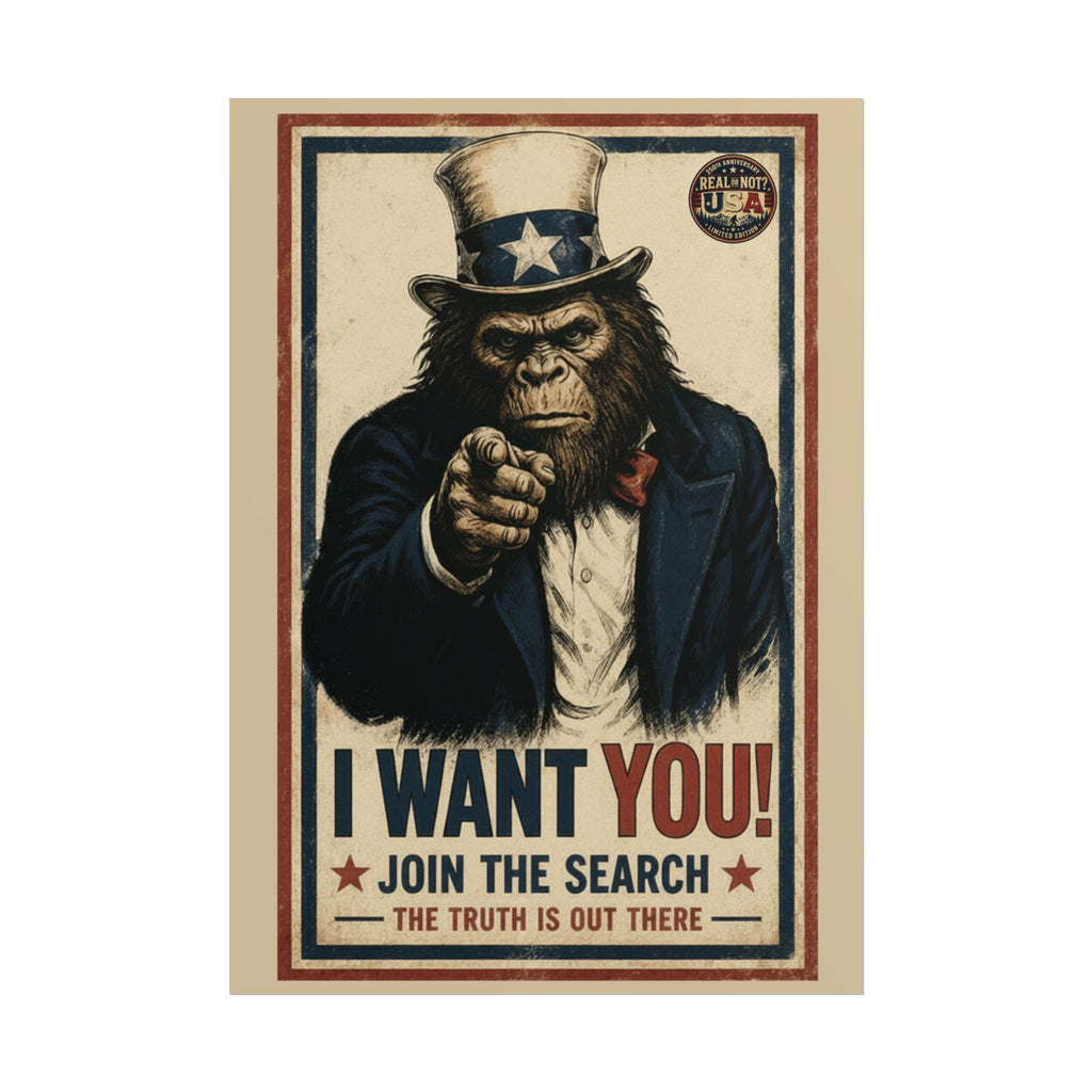 Uncle Squatch Recruitment Poster Limited Edition 250th USA Anniversary