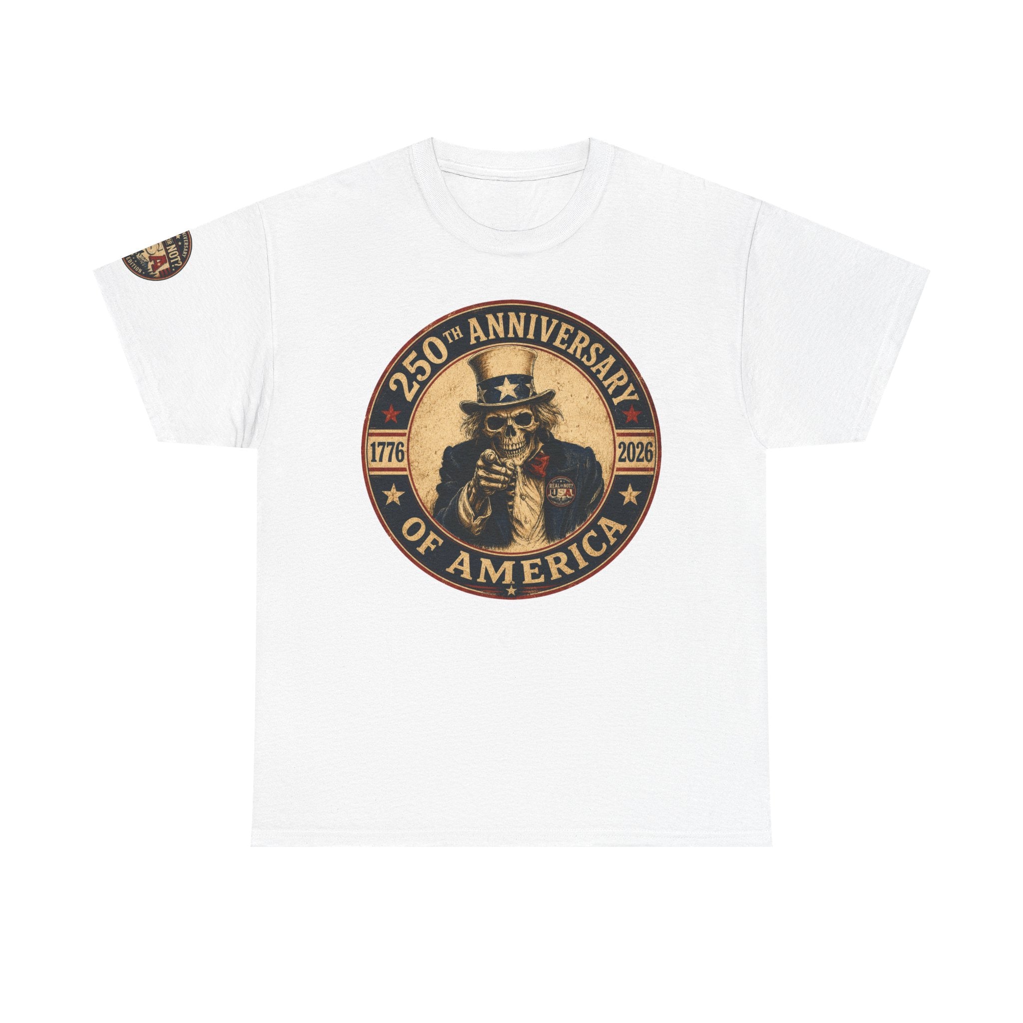 Limited Edition: Uncle Sam Skull 250th Anniversary of America T-Shirt