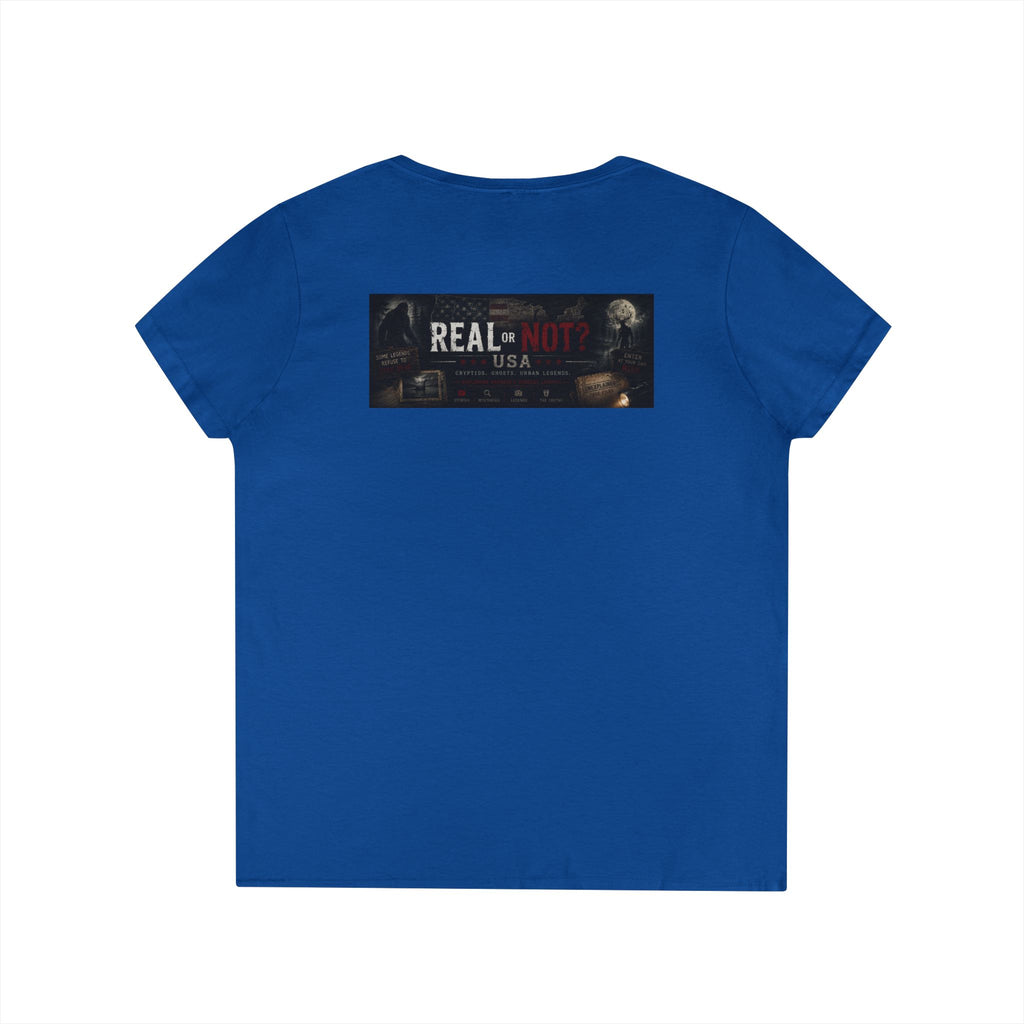 Real or Not? USA Women's V-Neck T-Shirt