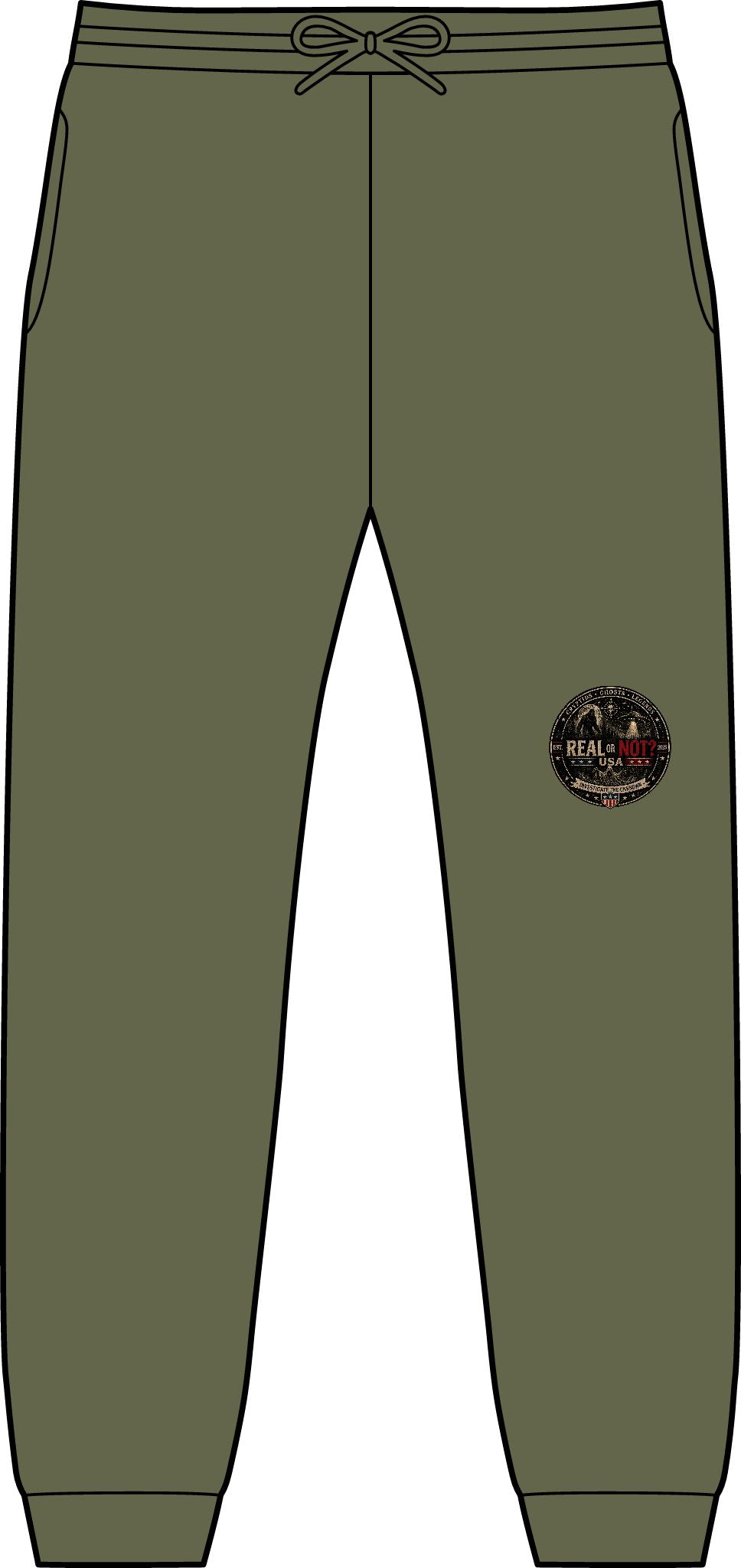 Real Or Not? USA Vintage Joggers — Casual Pocket Sweatpants