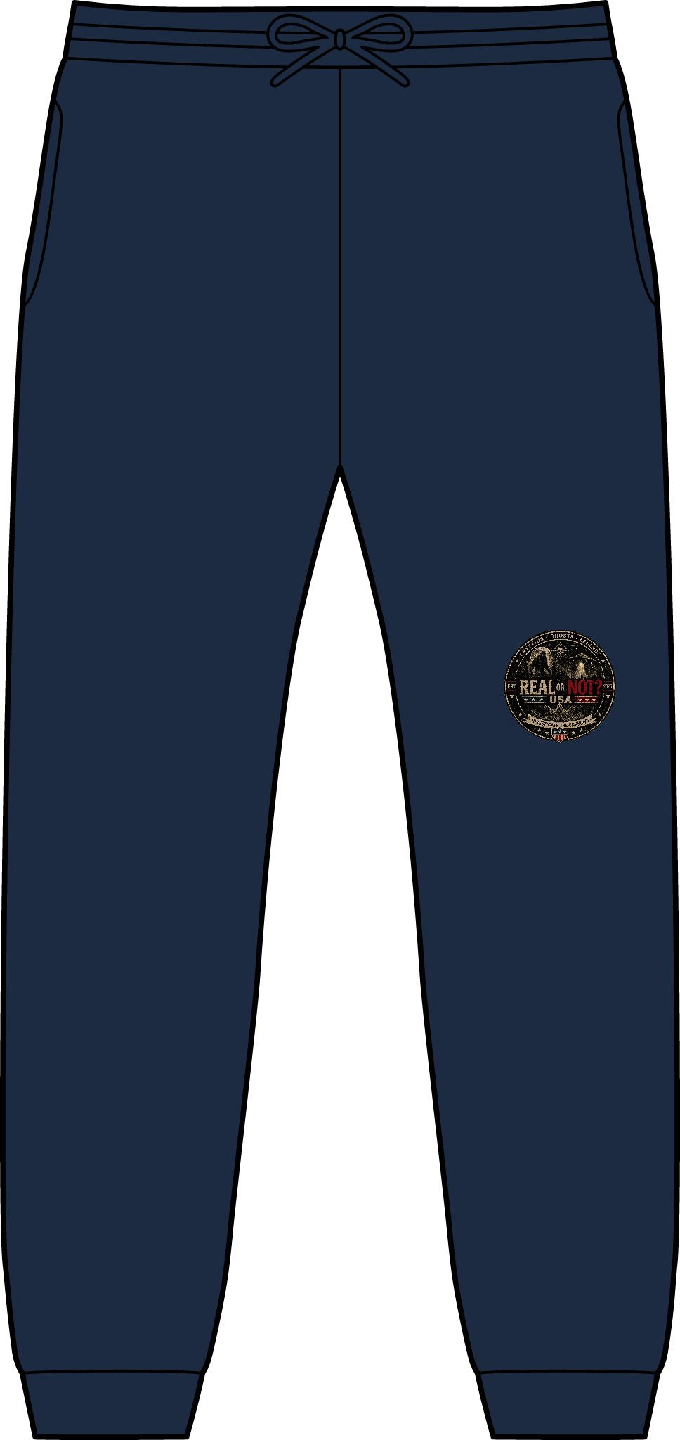 Real Or Not? USA Vintage Joggers — Casual Pocket Sweatpants