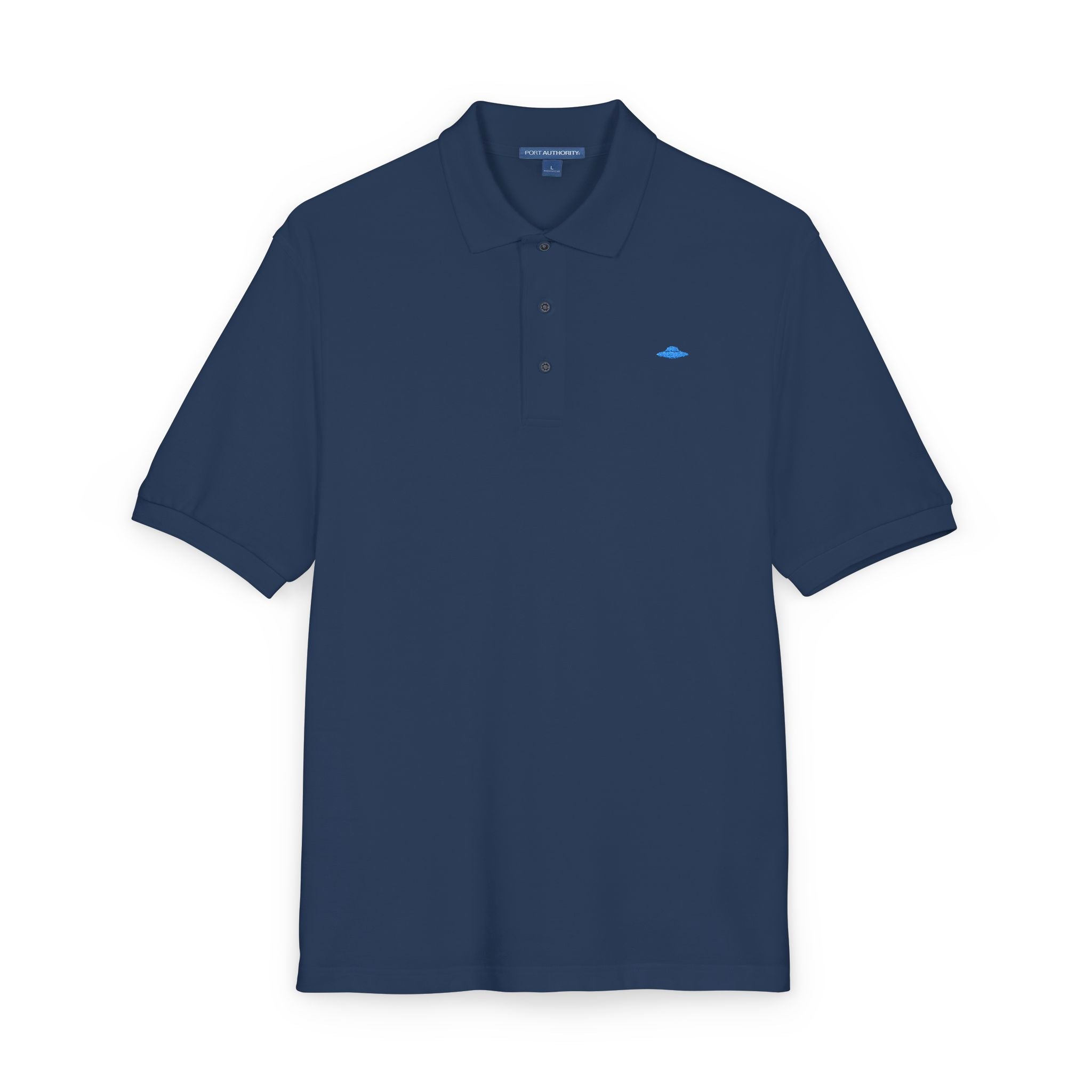 UFO Polo Blue Silhouette