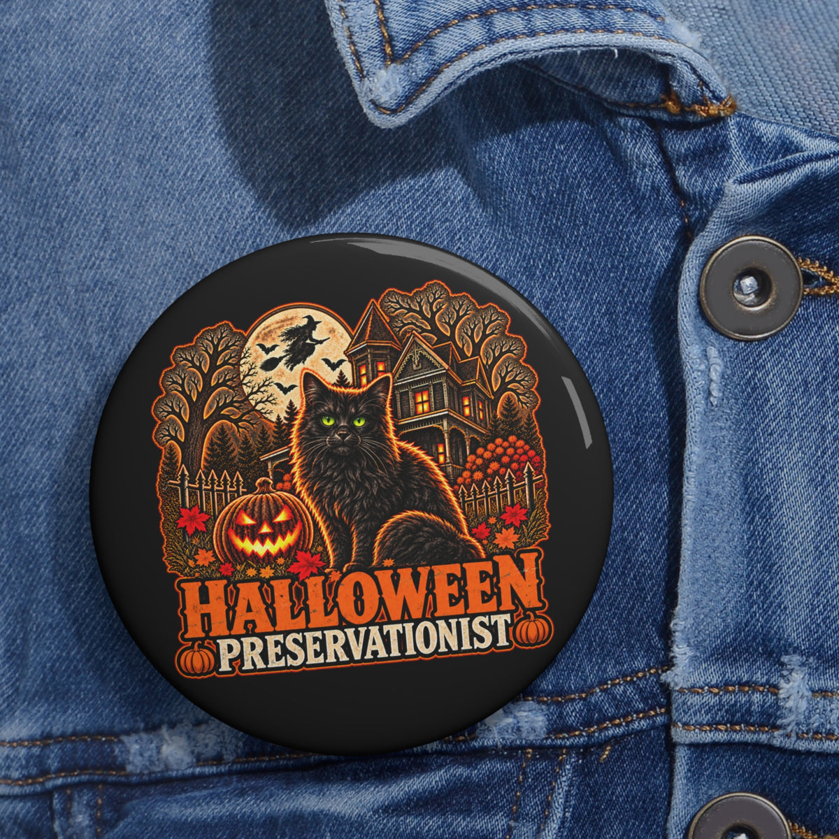 Halloween Preservationist v.2 Pin Button